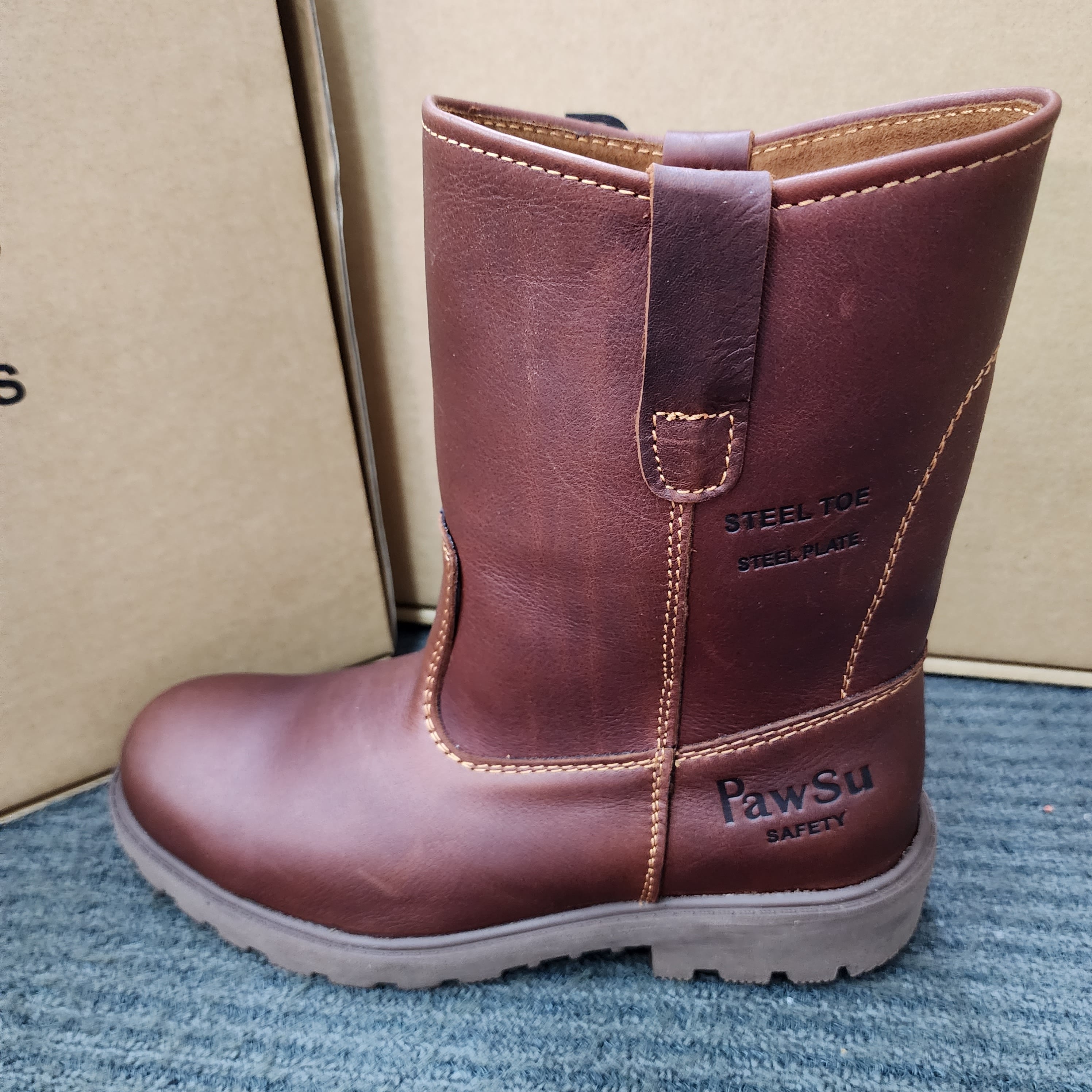 PAWSU ROUND TOE PS 906 MEN'S SAFETY BOOT