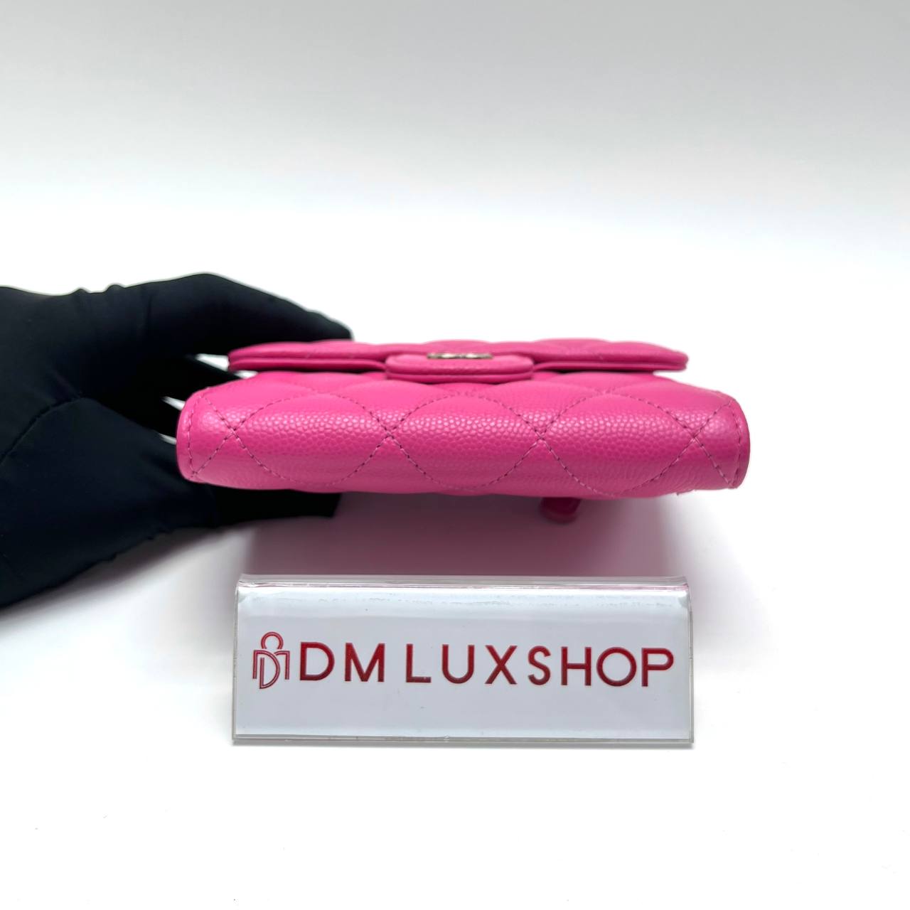 Chanel Pink Caviar Small Flap Wallet GHW 