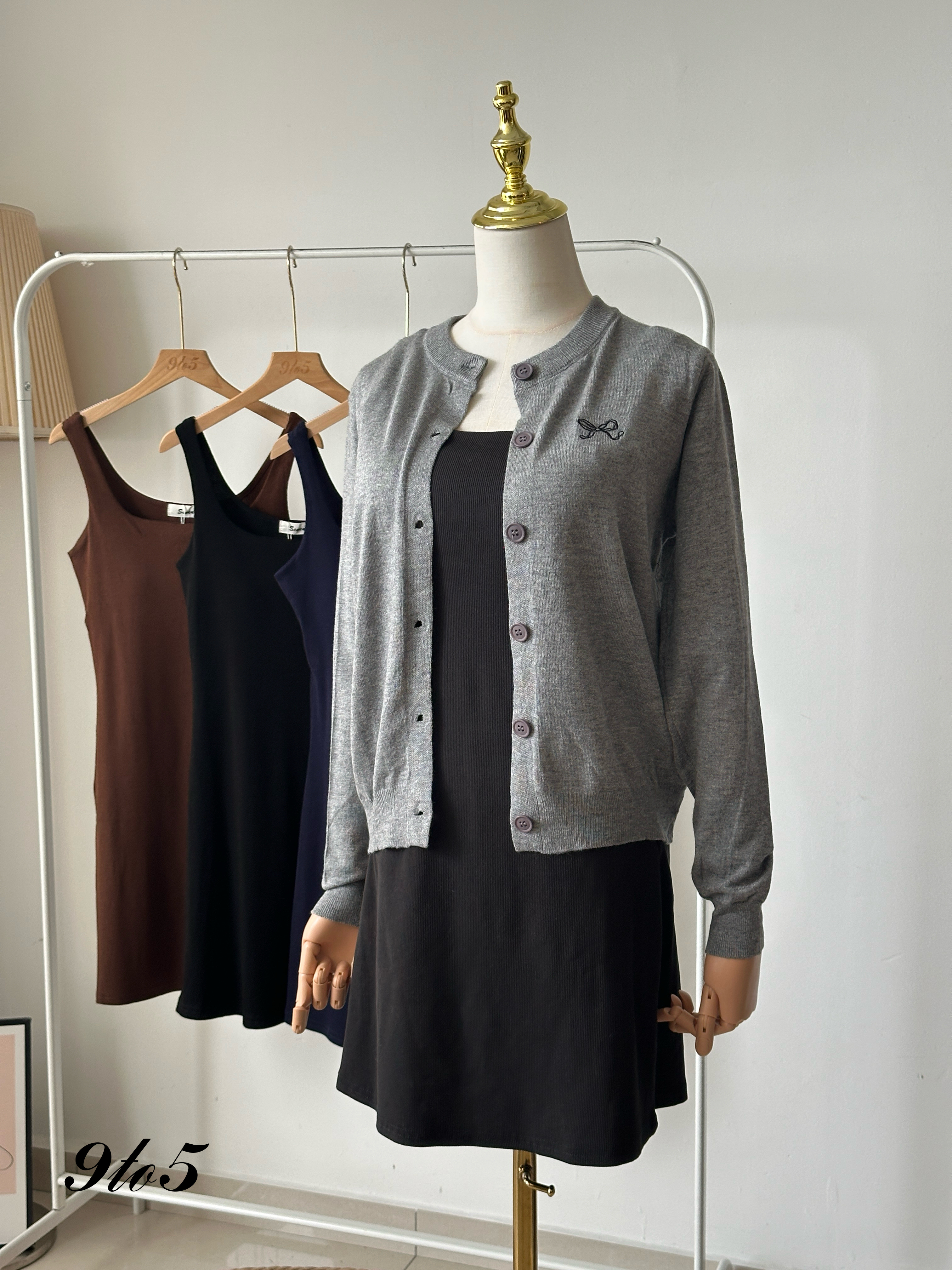 T3983 Long Sleeve Cardigan - 5 Colors