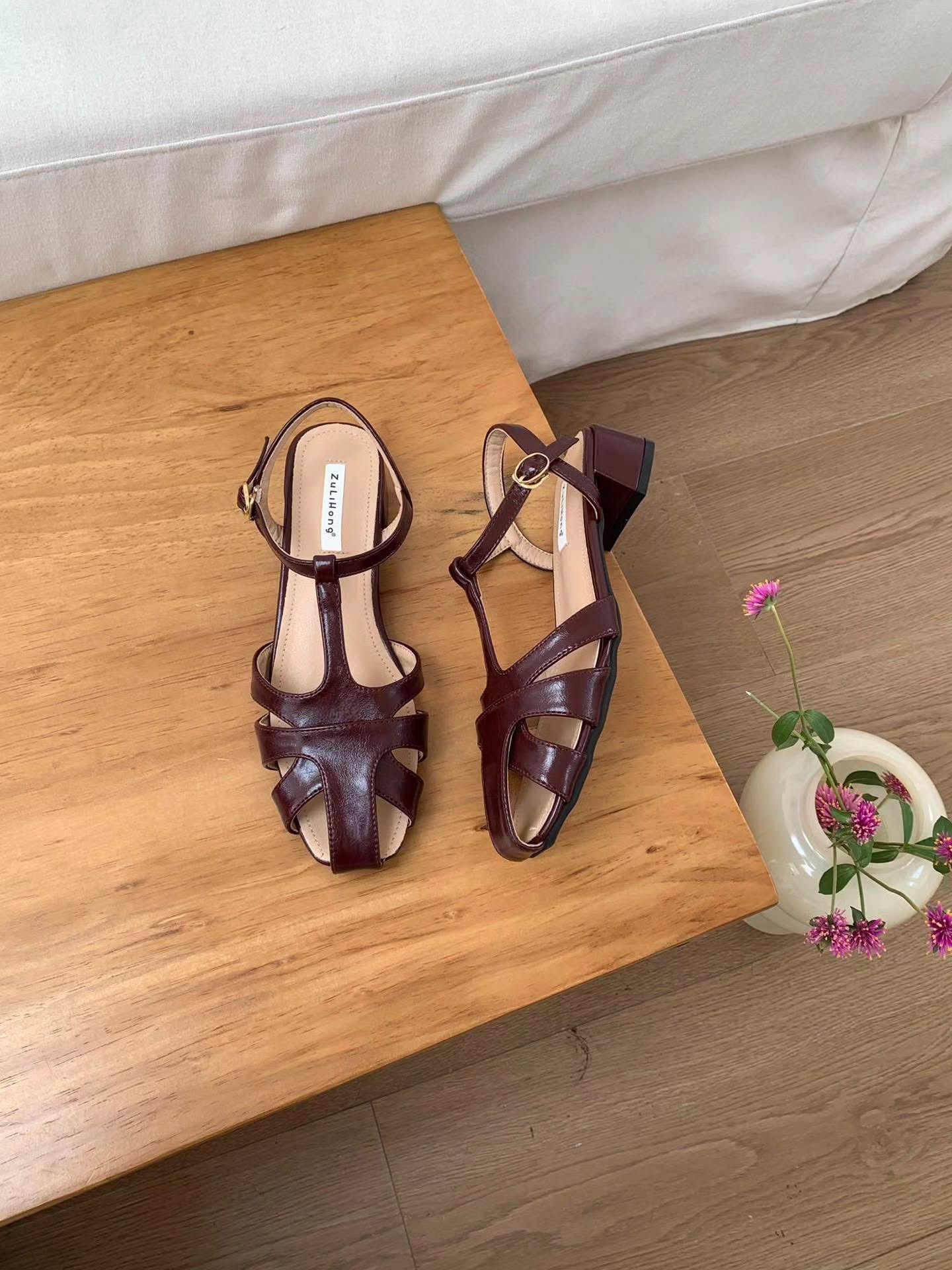 6018-29 复古交叉凉鞋 🇨🇳