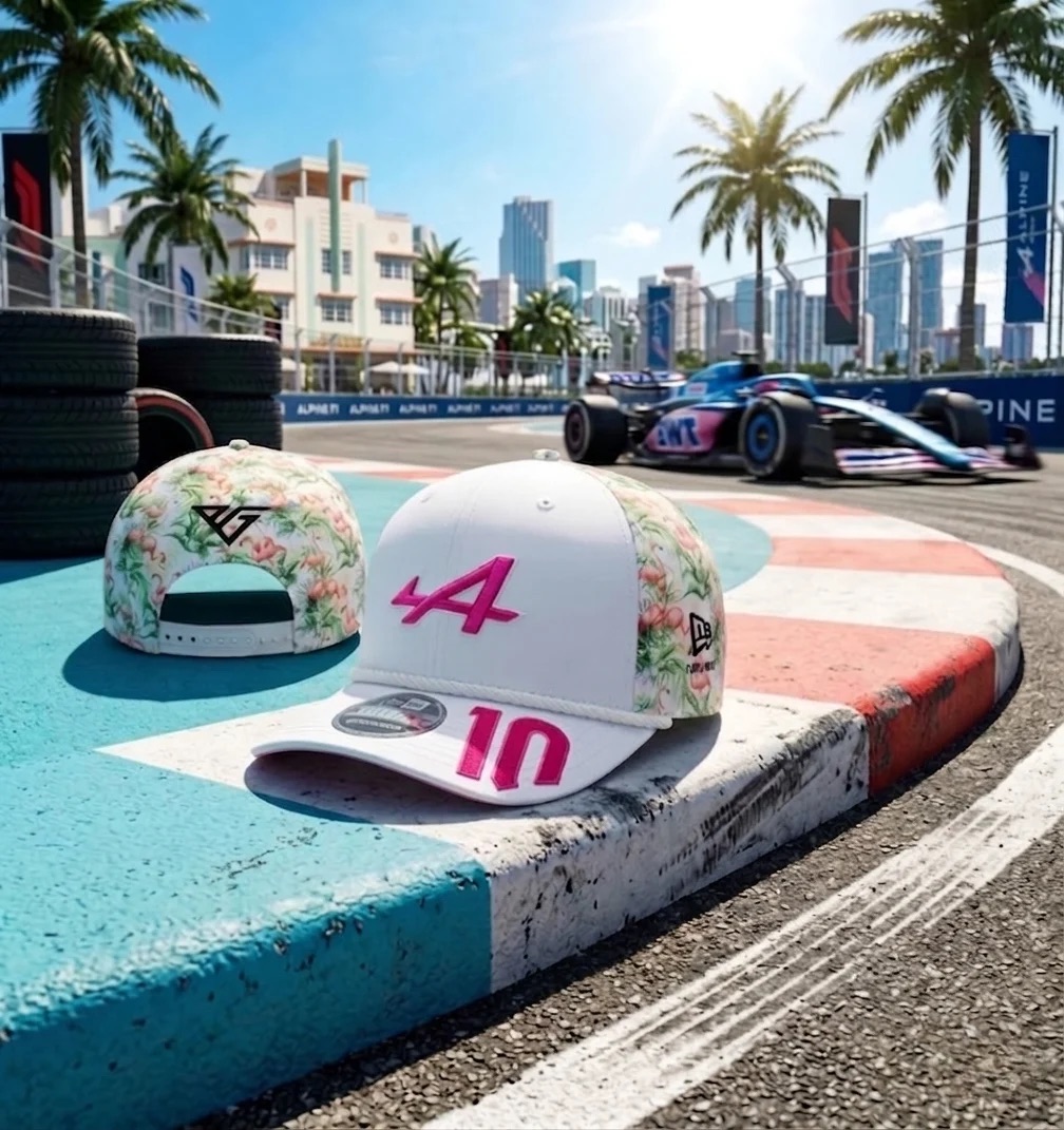 New Era Alpine F1 車隊 9FORTY 棒球帽 (粉色帽簷)
