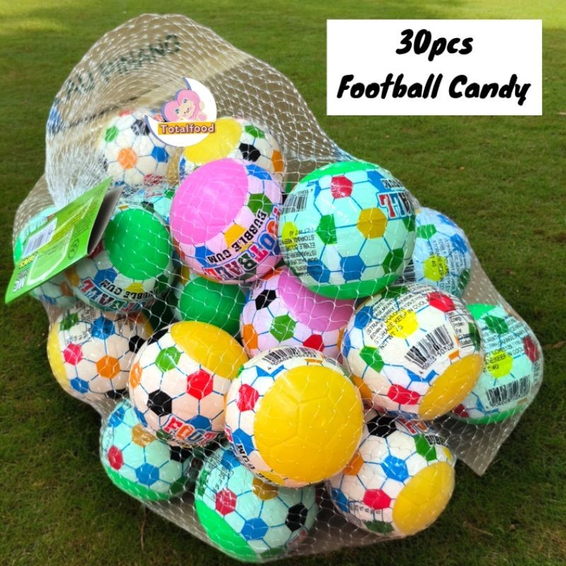 30pcs KHY Football Candy chewing gum [Toys / Bubble Gum / Tattoo mainan]
