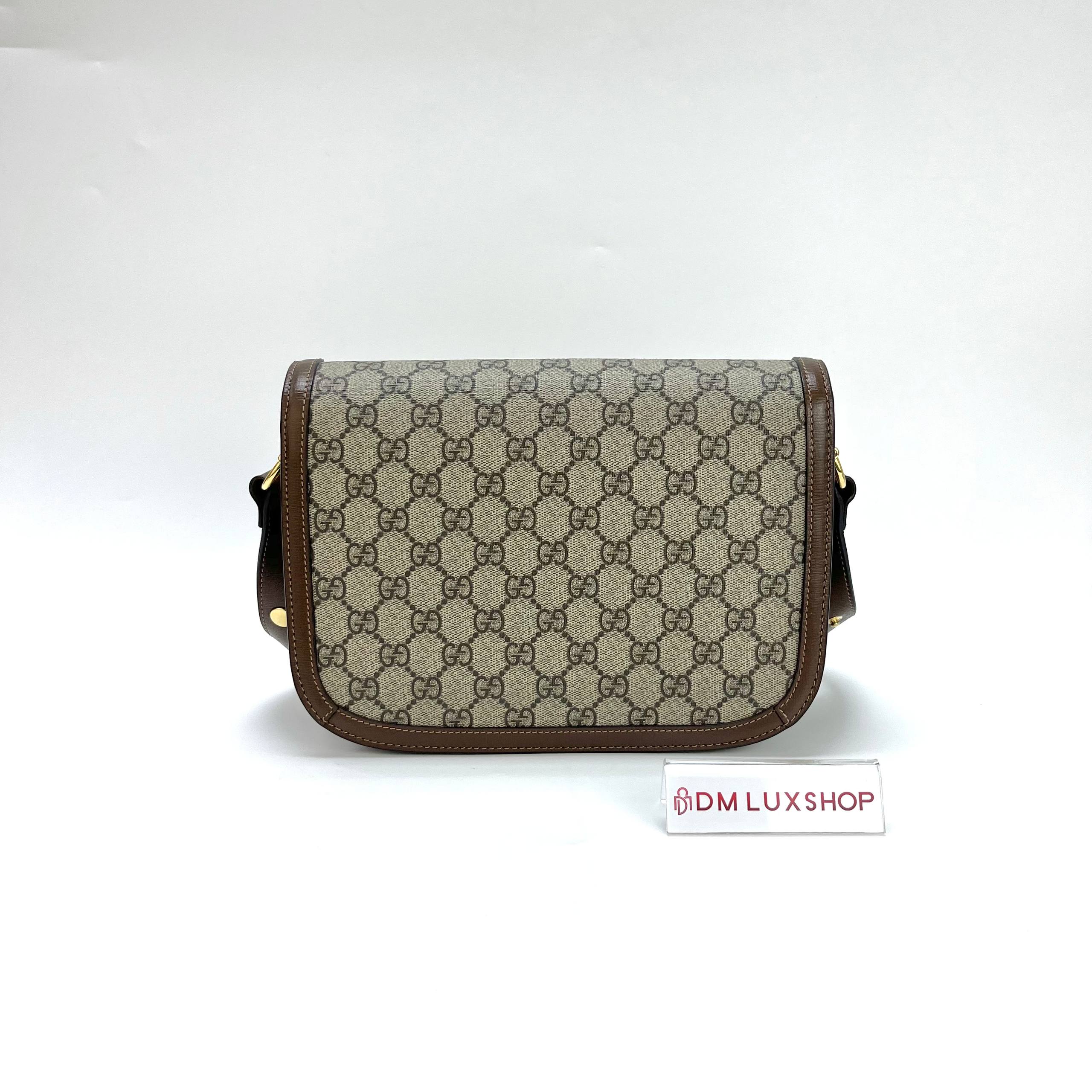 Gucci Horsebit 1955 Shoulder Bag Brown Medium GHW