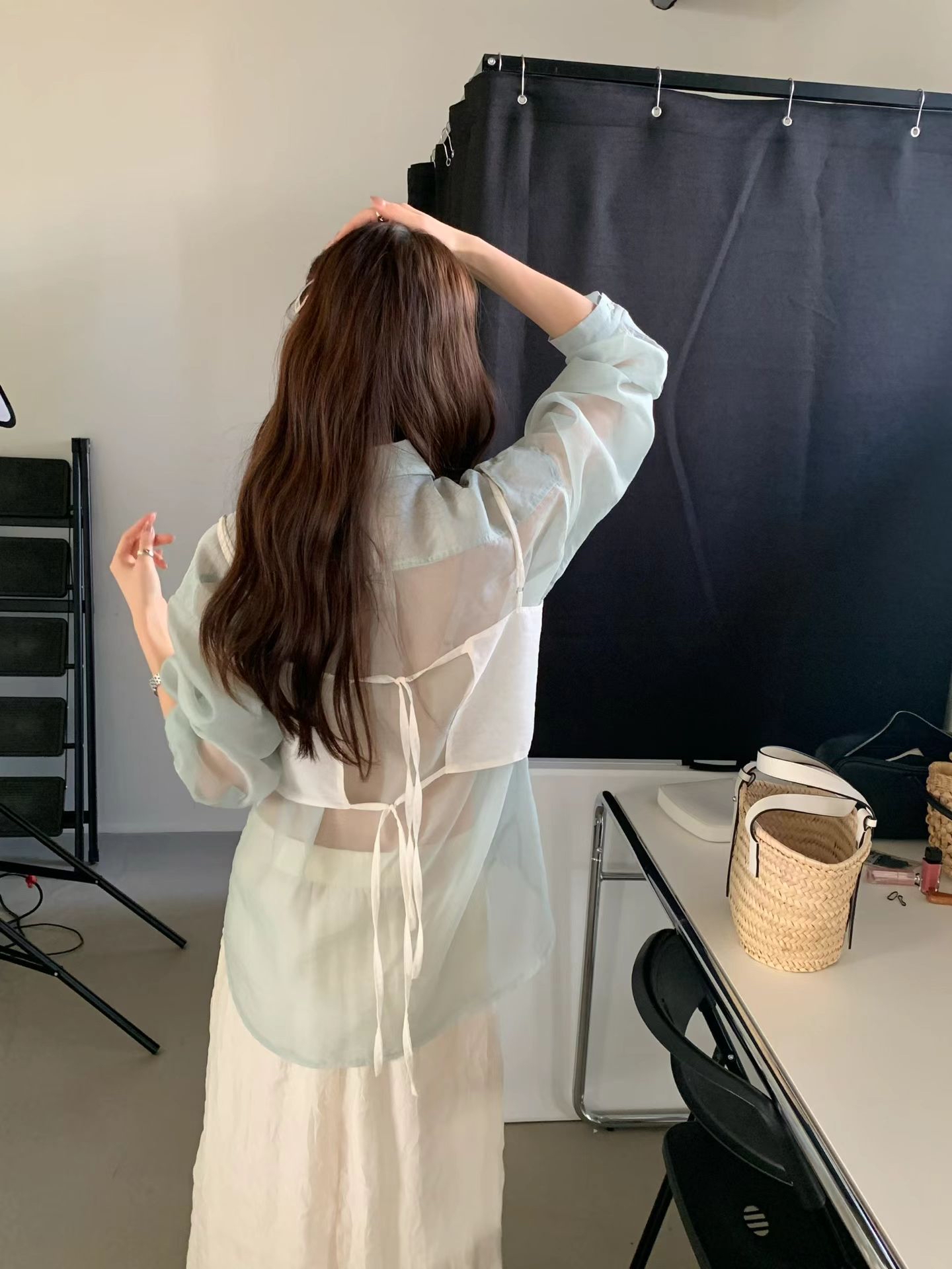 🇰🇷東大門女裝 | Organza shirt 