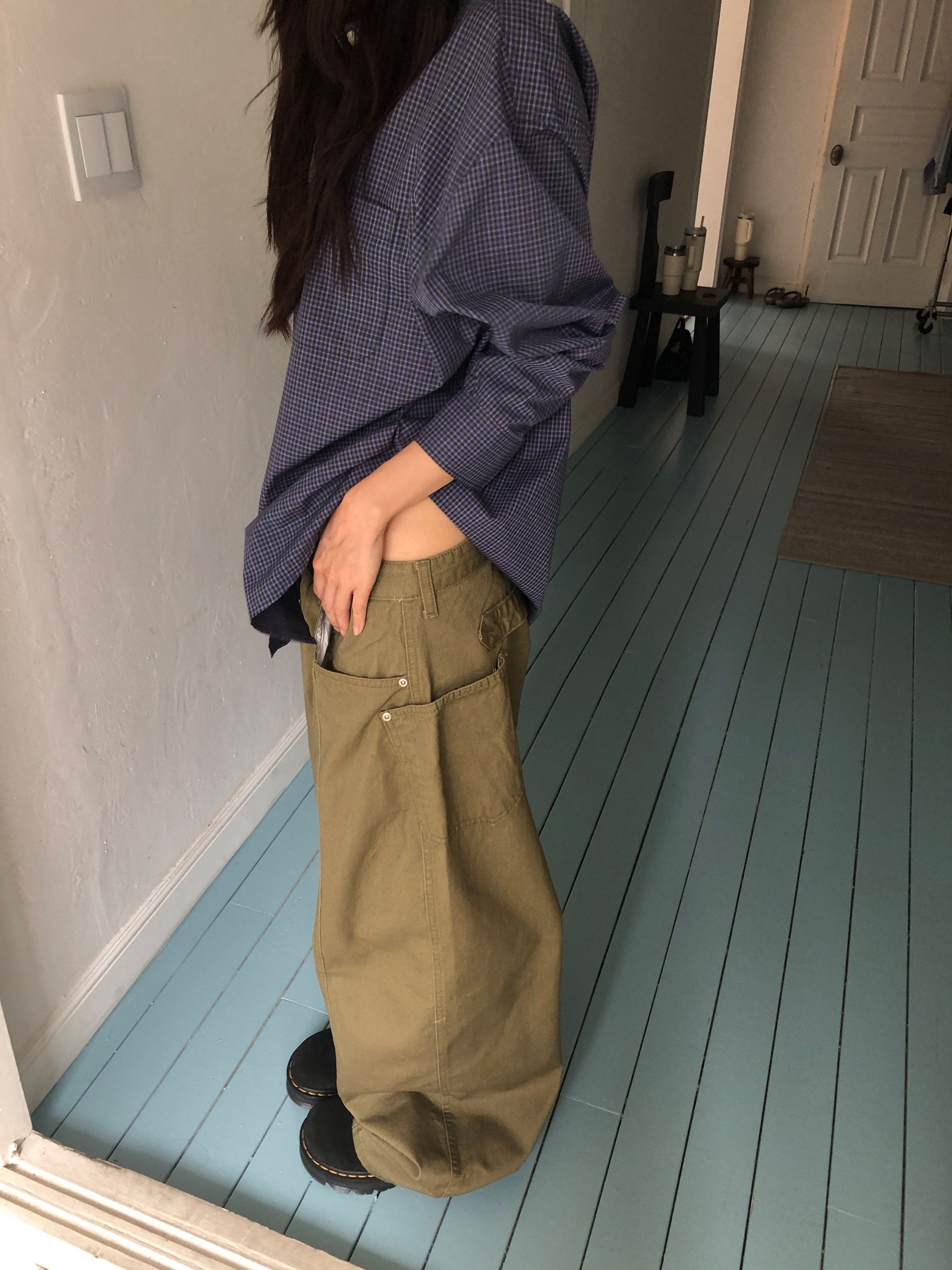 Side Pocket Wide-Leg Pants