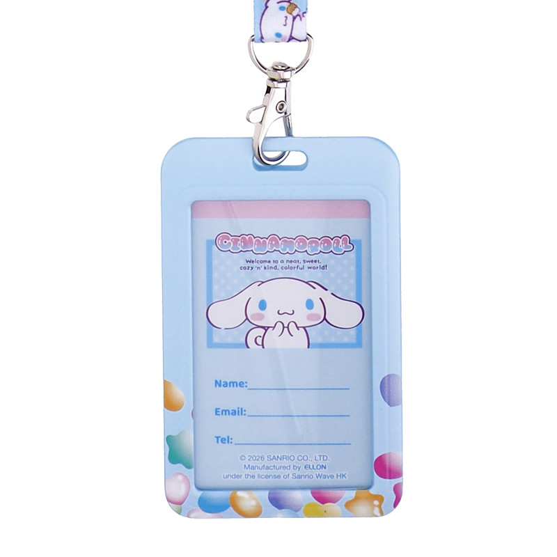 Cinnamoroll Plastic Card Holder w/ Neck Strap 証件套連頸繩
