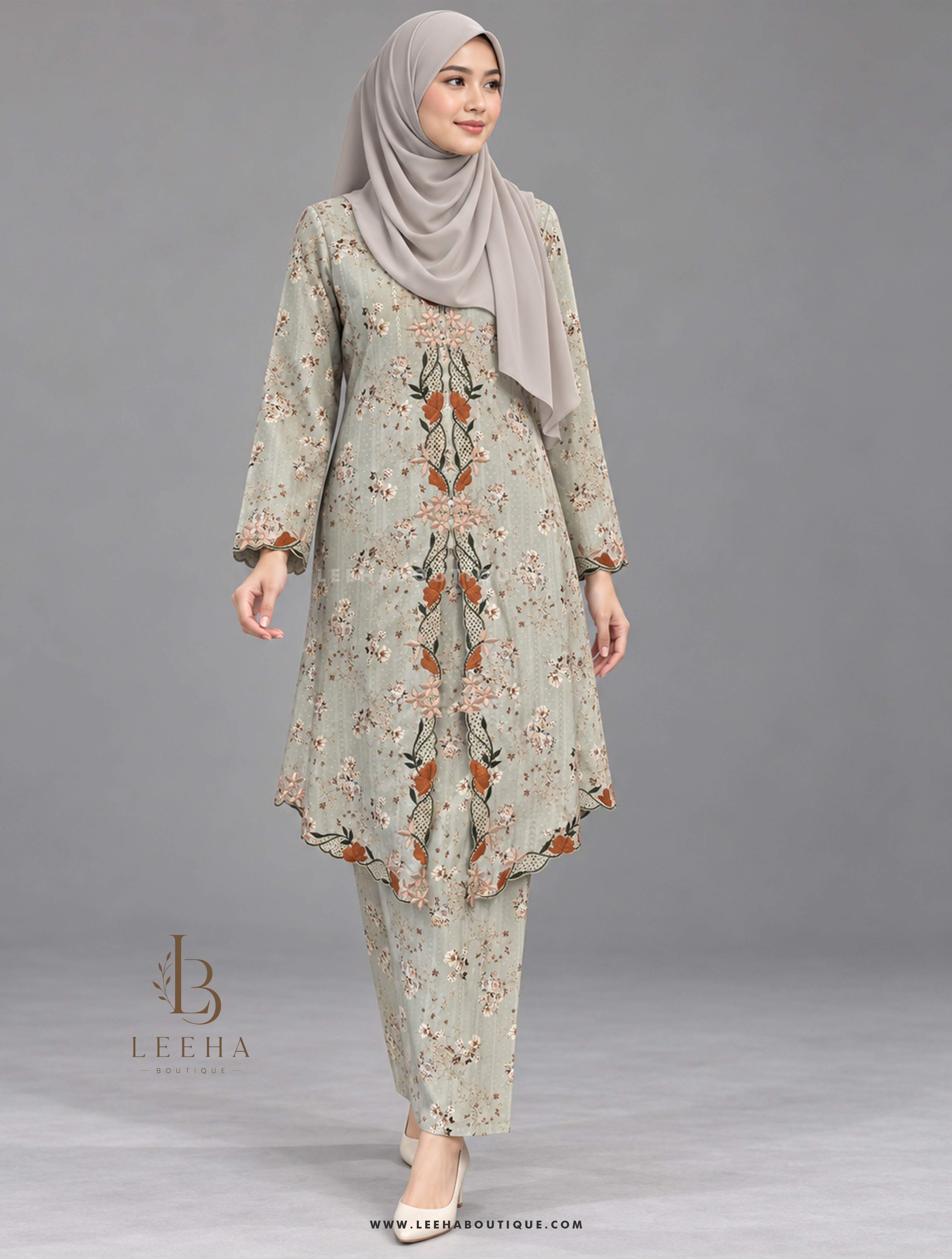 KEBAYA SERI BULAN (MINT GREEN)
