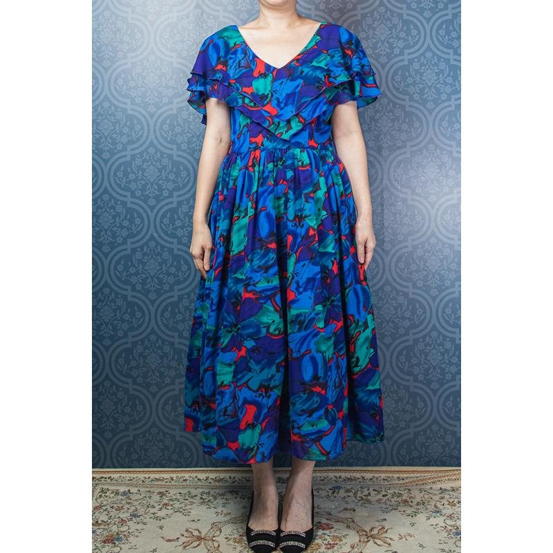 Algo Ettes Made in 1980s Garden Party Dress (MU104-20)