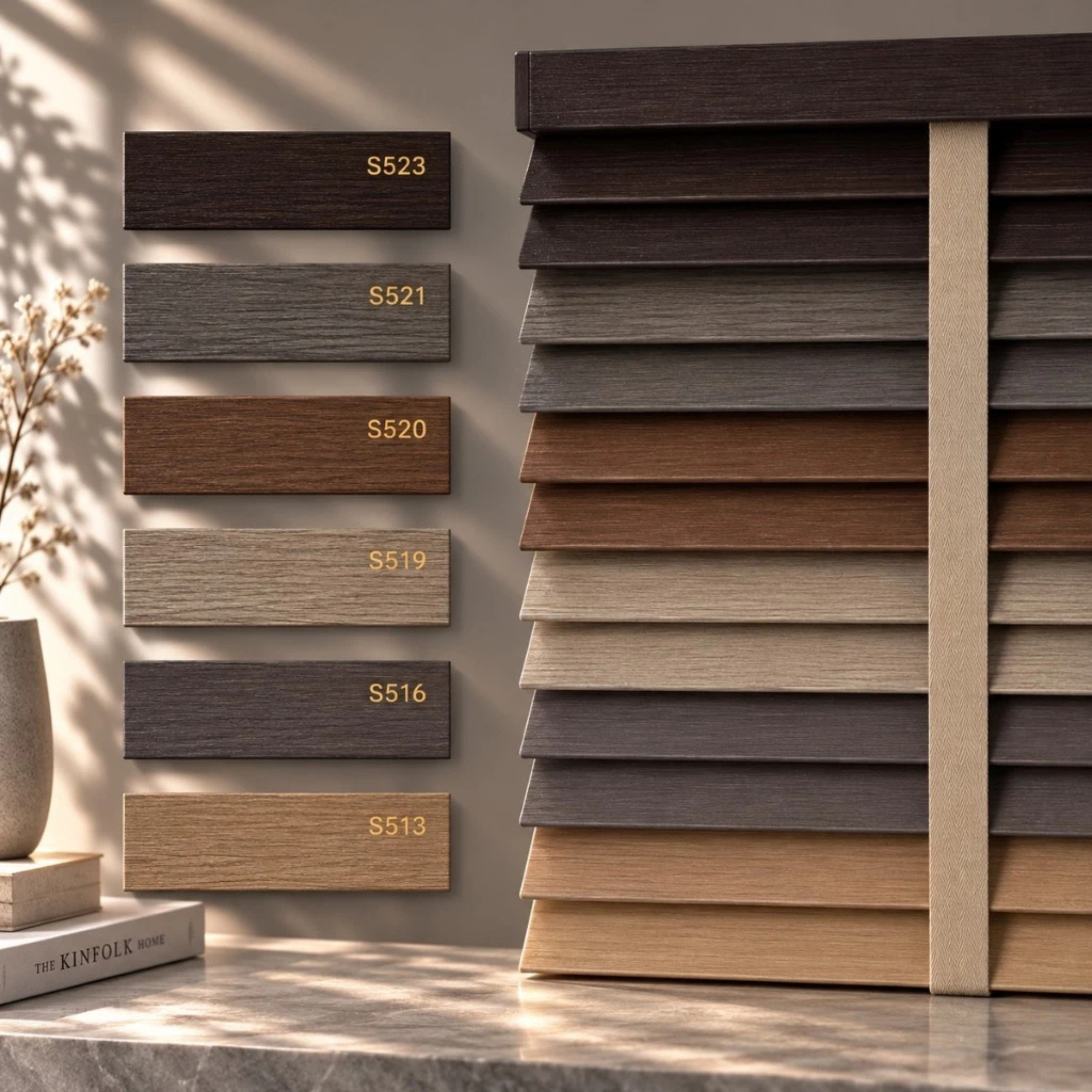 100% Kayu Asli | Bidai Kayu | 50mm Premium Timber Blinds Malaysia | Natural Wood Blinds | Custom Made Window Blinds