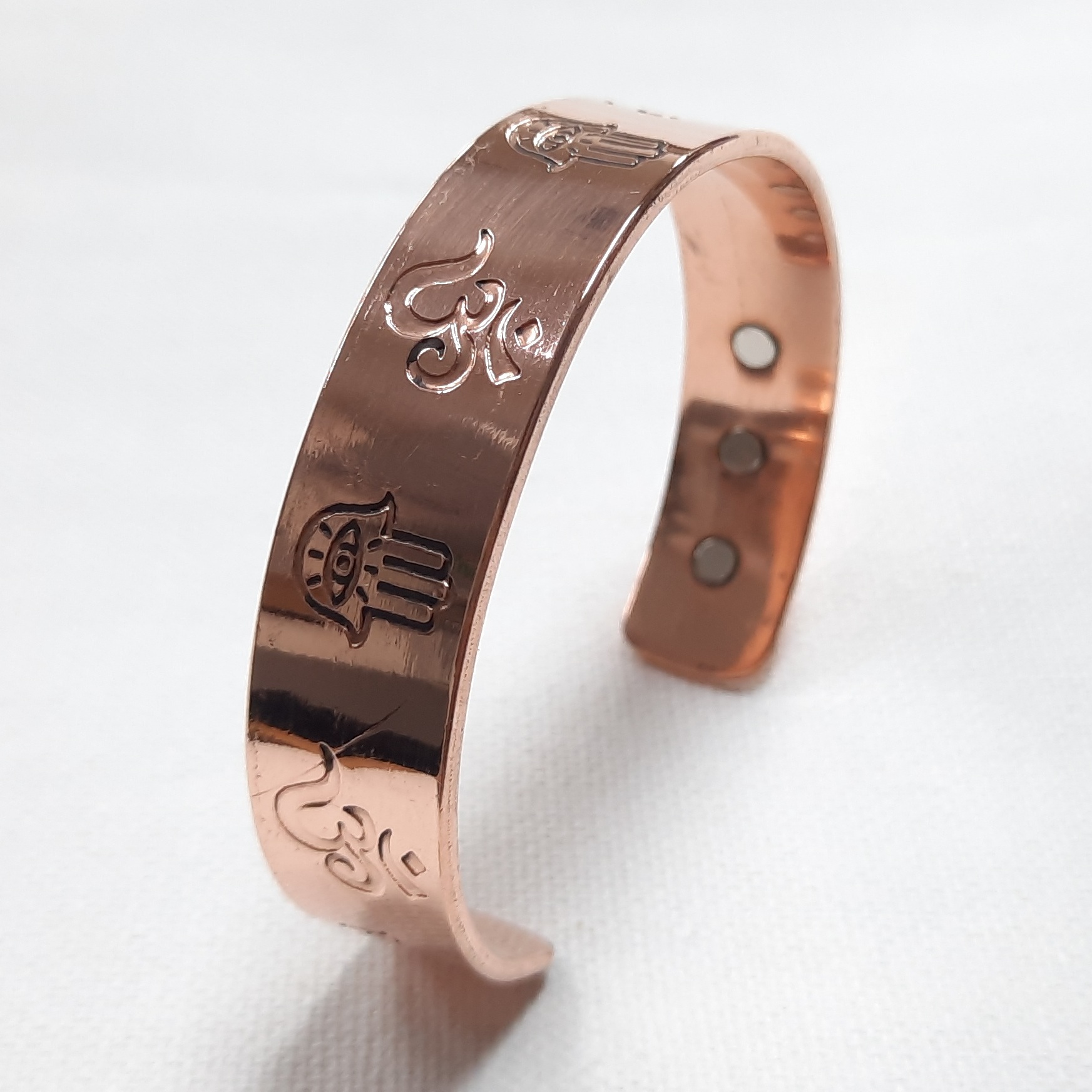 印度純銅磁石手環 (幸運之手)  India Copper Magnetic Bracelet (Hamsa Hand)