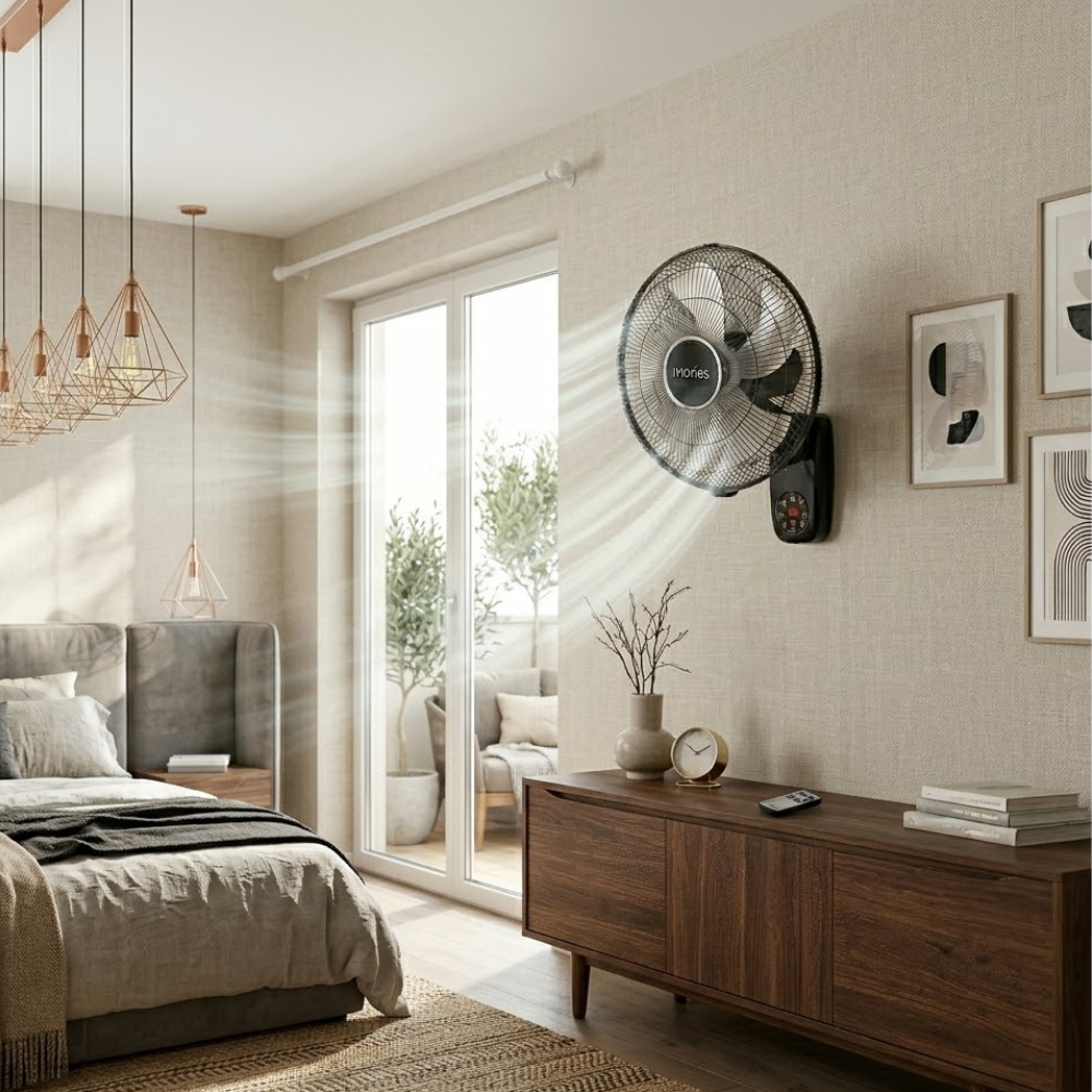 Morries 16" Energy Saving DC Wall Fan With Remote MS6616DCWFR UE