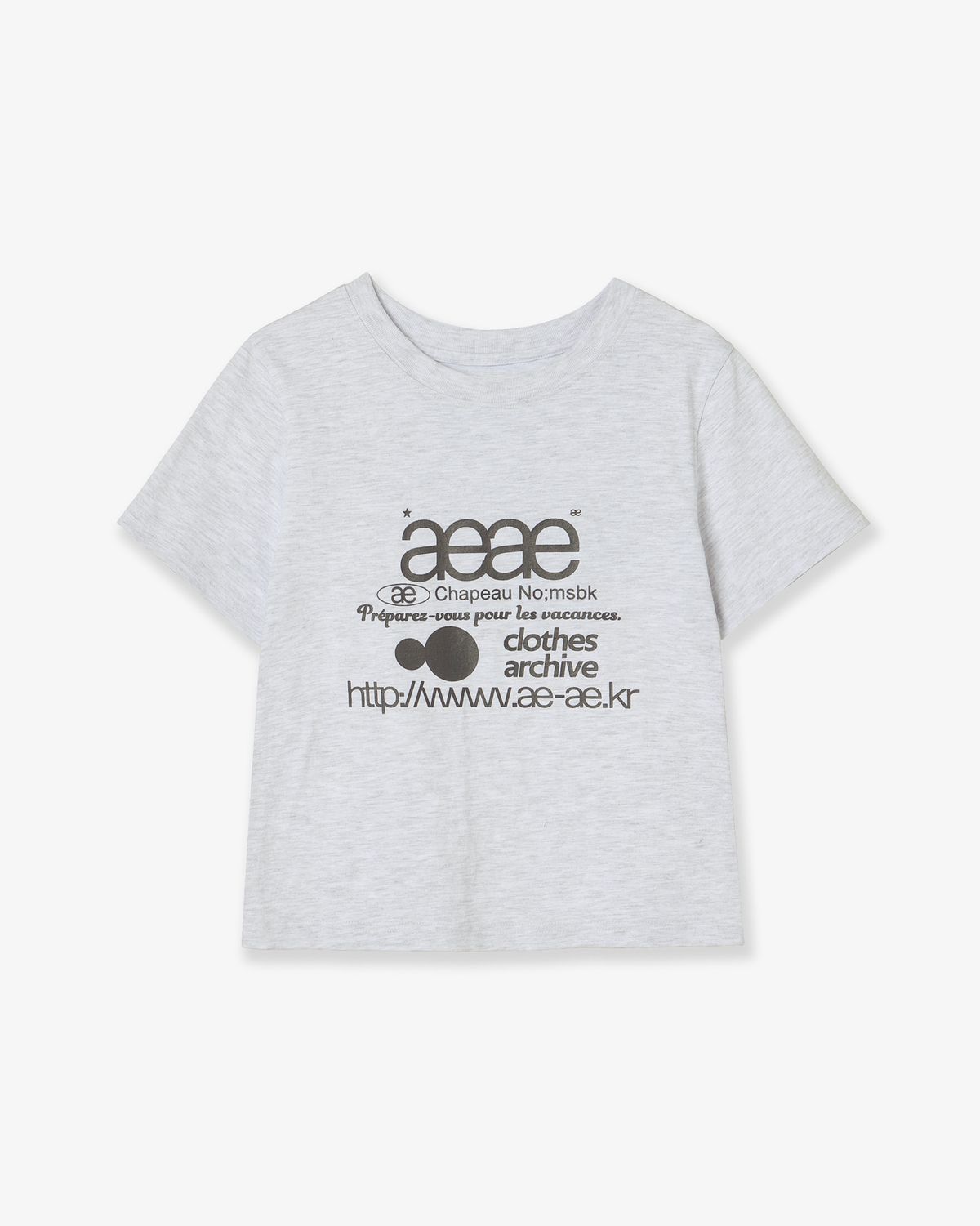🇰🇷訂購｜aeae｜WEB LOGO CROP T-SHIRTS 11色 