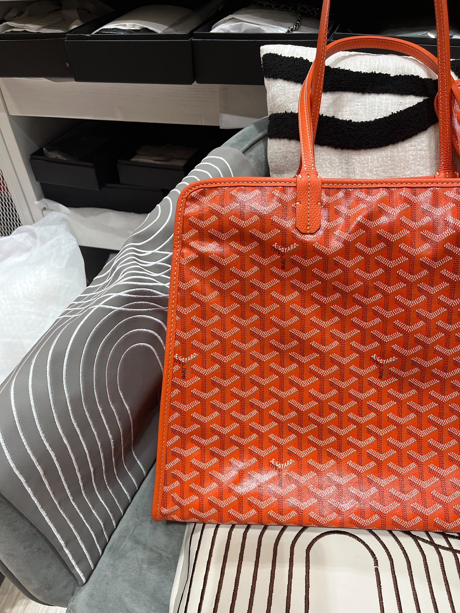 Goyard Hardy pm Tote Bag 100%Authentic, 98%new ✅專門店收據✅防塵袋