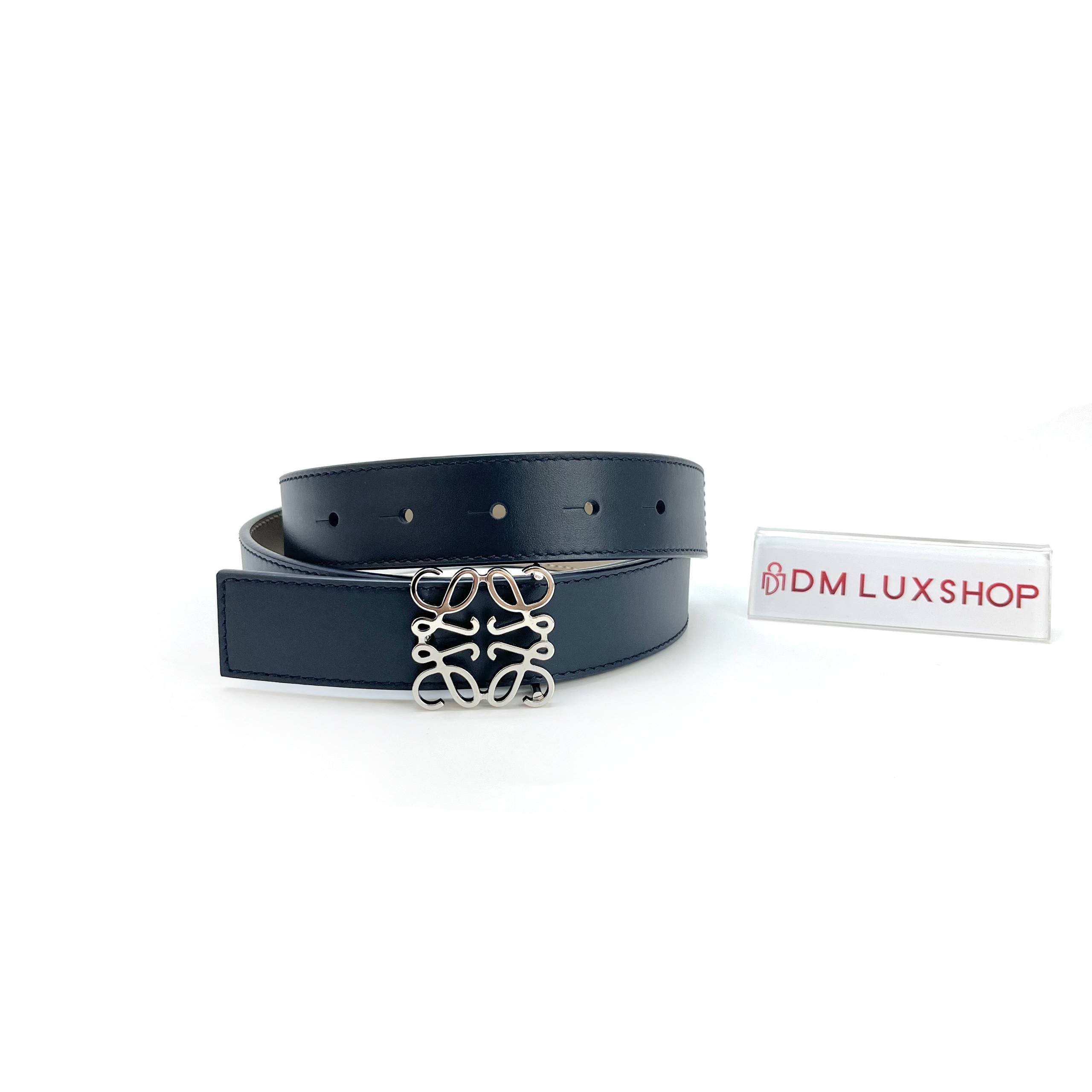 Loewe Reversible Anagram Belt 27mm SHW