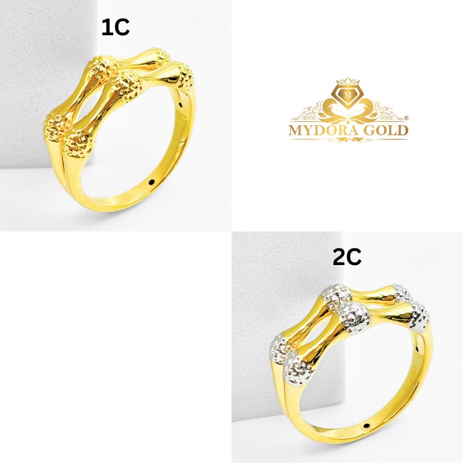 MYDORA Cincin Bamboo Twins (5G) l EMAS 916/22K