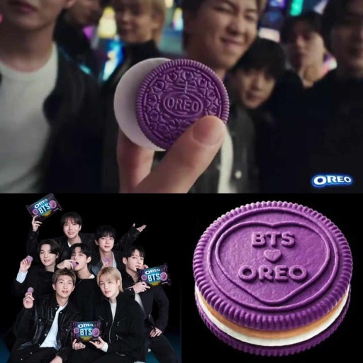 ARMY必搶｜韓國天團 BTS 防彈少年團 X OREO 紫色黑糖夾心餅 2盒/套