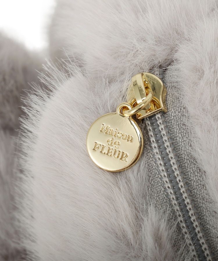 🎀【預訂】 Maison de FLEUR Cat 毛毛筆袋 - W