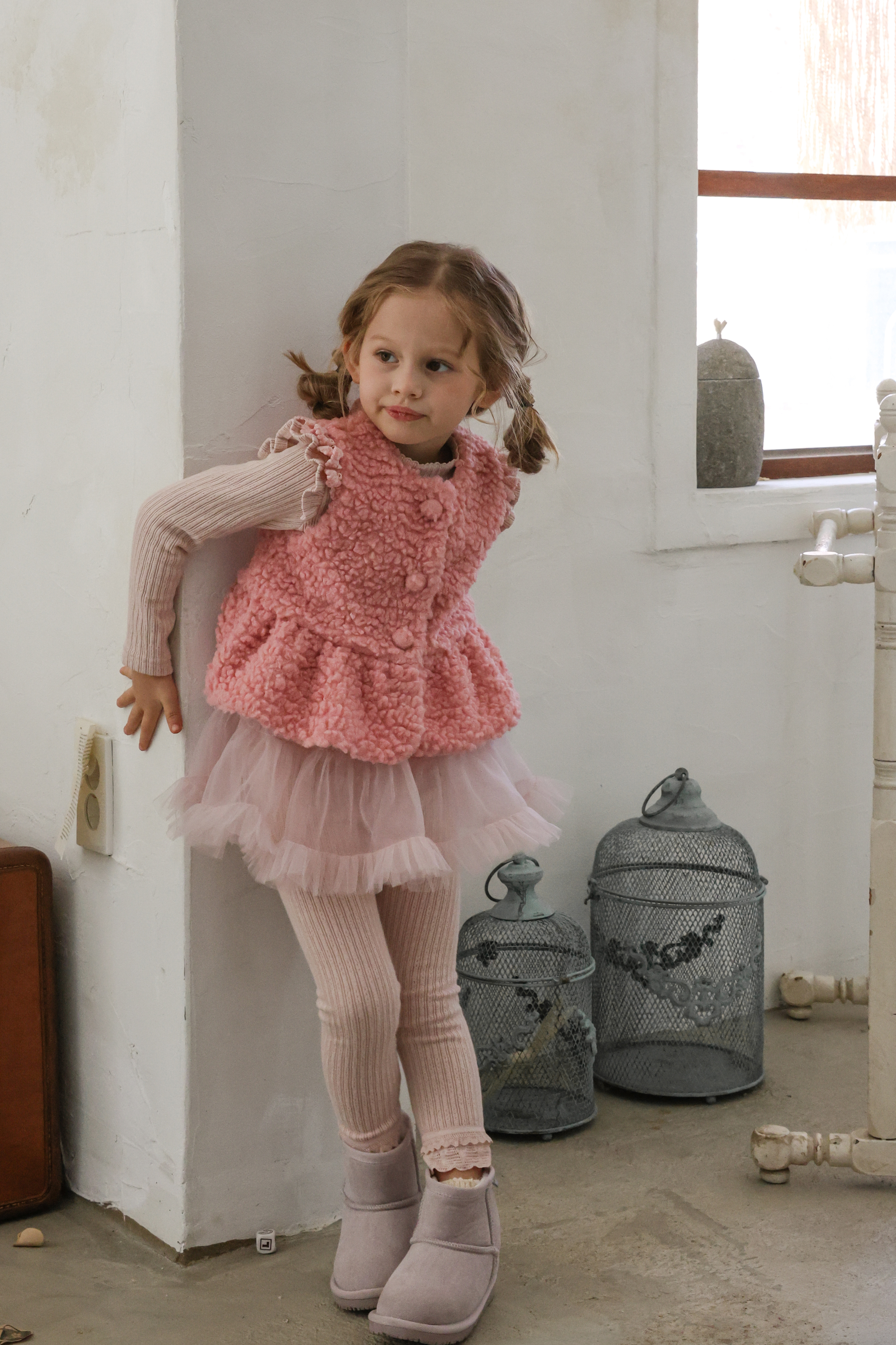 FLO | Pposong fur vest Pink