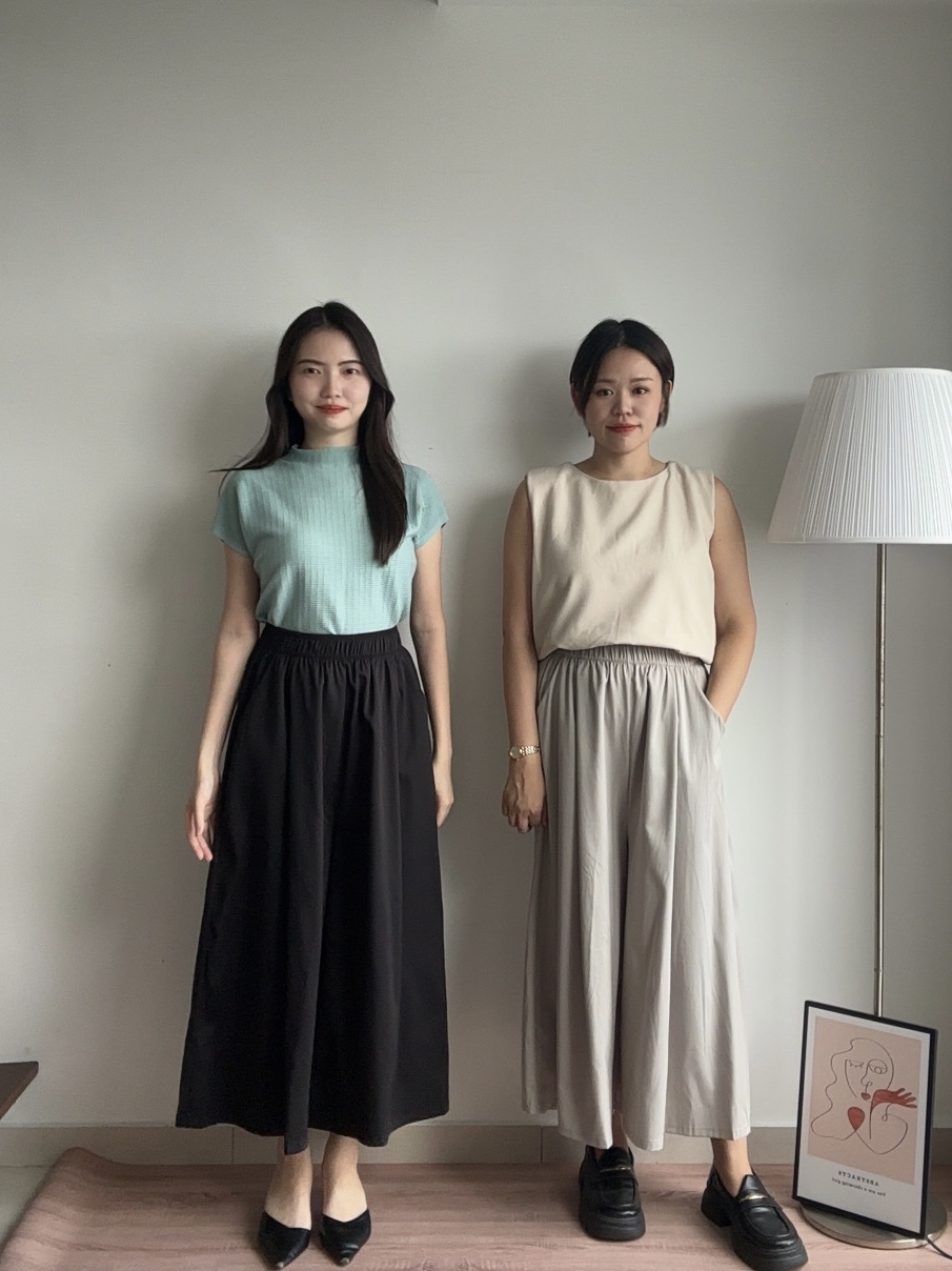 S1936 Wide Leg Long Pants - 3 Colors 