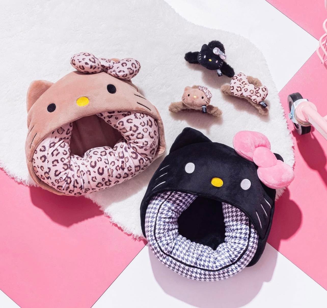 （約6月尾到貨）🇹🇼台灣超商限定 限量長腿Kitty造型頭套頸枕毯💕