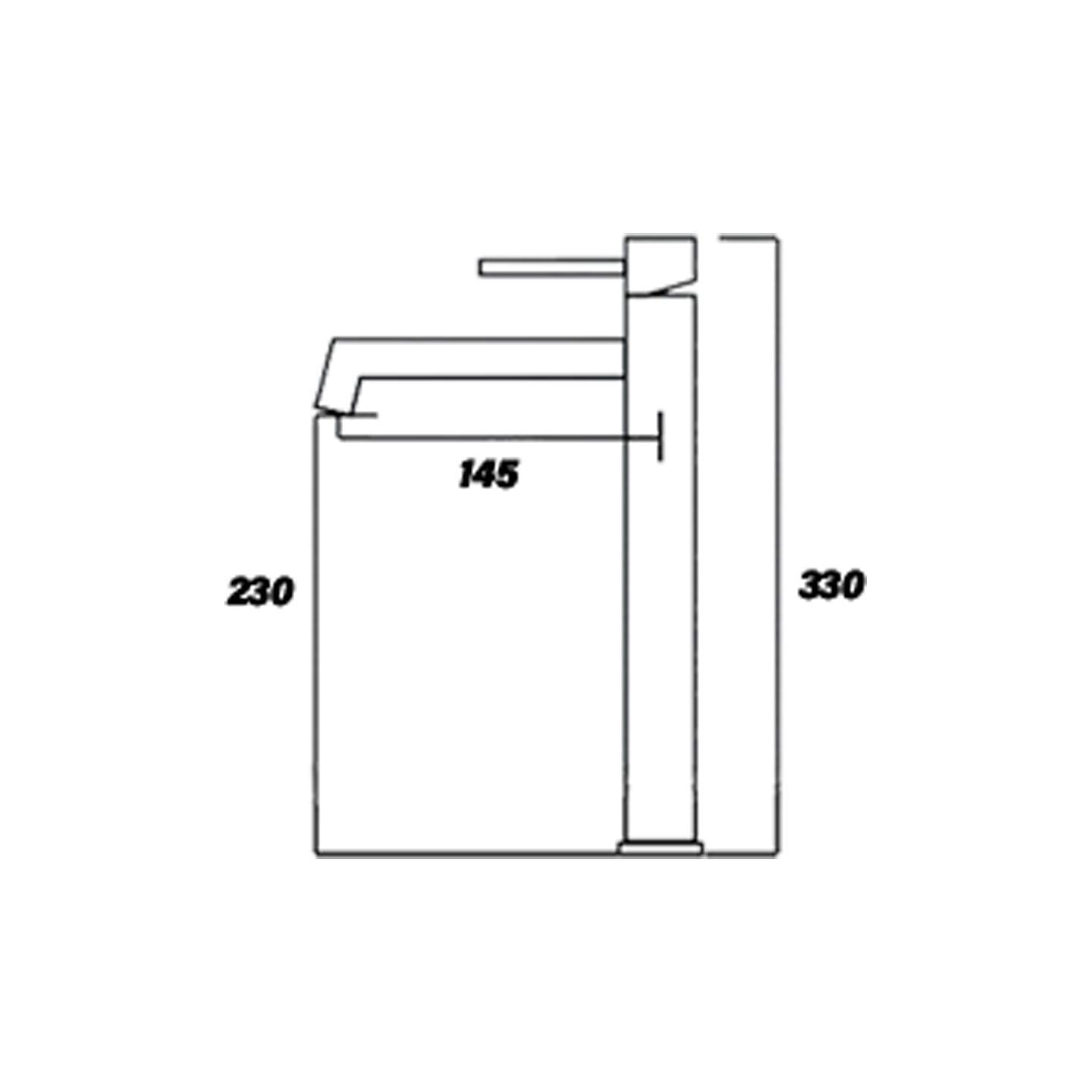 Otosani 304# Stainless Steel Gt Basin Tap 300Mm (966-81Gt#) OTO966-81GT