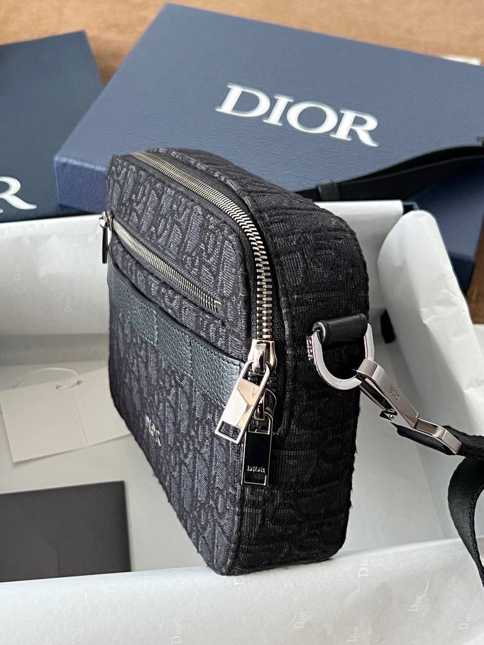 Dior Oblique Jacquard Crossbody Bag for Men