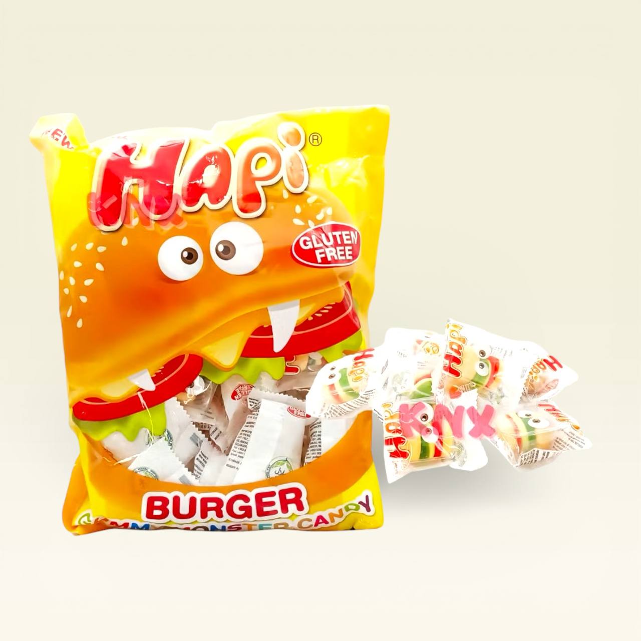 (REPACKING) 10pcs Burger Gummy soft gula [Seahorse / Deardada]