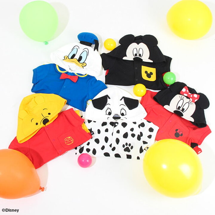 🇯🇵預訂 日本直送🇯🇵Babydoll x Disney五色人物造型連帽短袖連身服