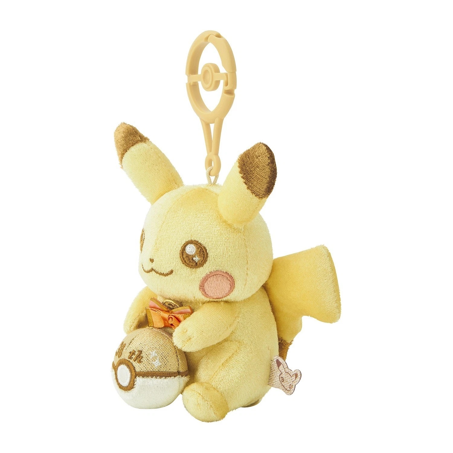 【預售 8 / 64】 Pokemon Pocket Monster Pikachu Mascot Keychain 30th Anniversary Shiny Pikachu