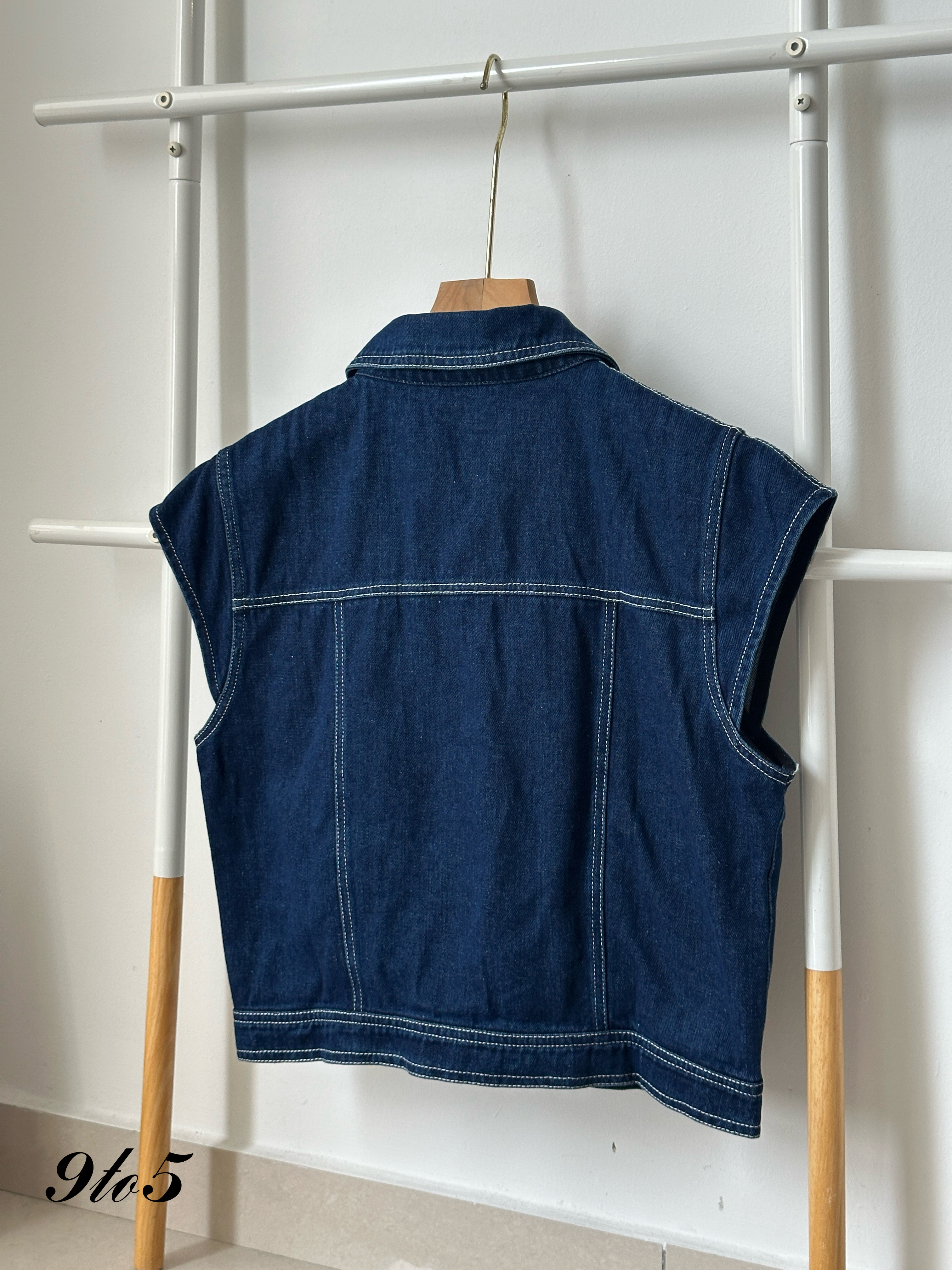 T4054 Cape Sleeve Denim Top - 3 Colors 