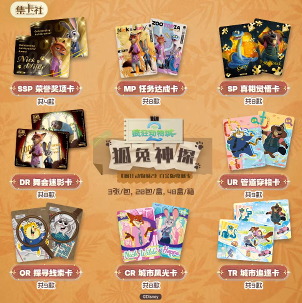 《瘋狂動物城2 》白金版收藏卡