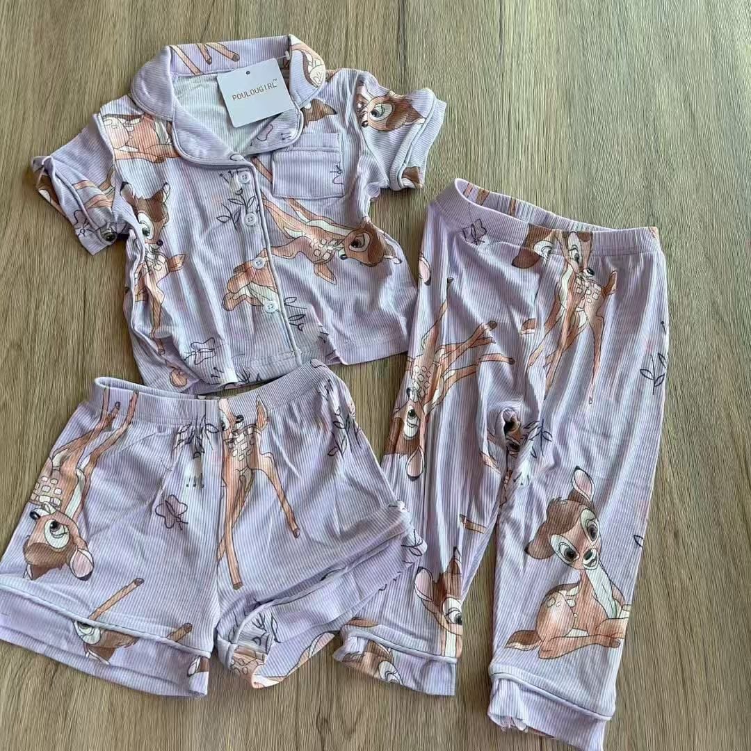 預訂款～小鹿斑比短袖三件家居套裝