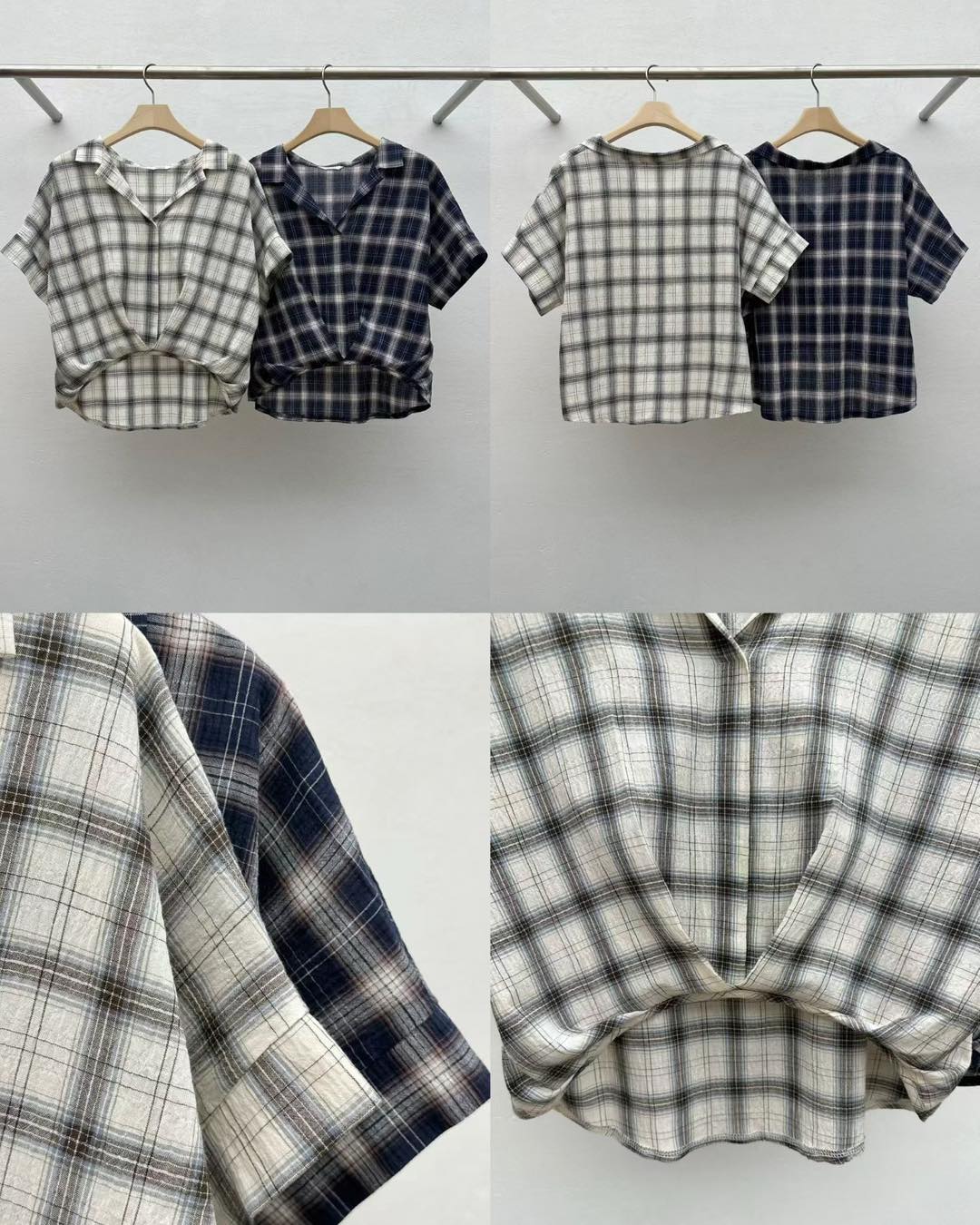 英倫風格仔扭結襯衫