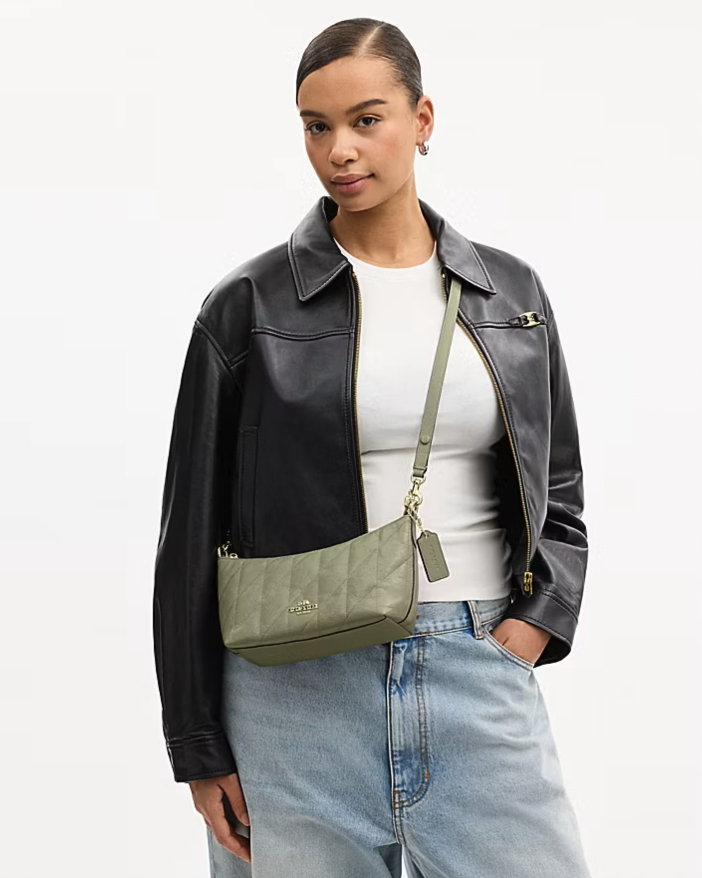 COACH Caitlin shoulder Bag with Quilting 