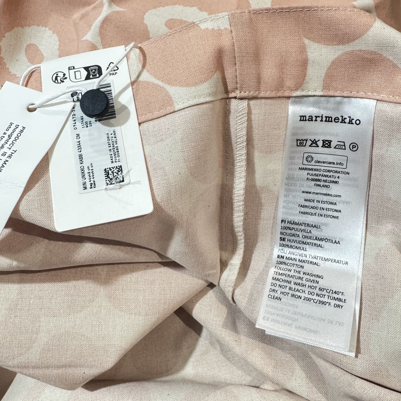 Marimekko Tote Bag粉紅色經典花