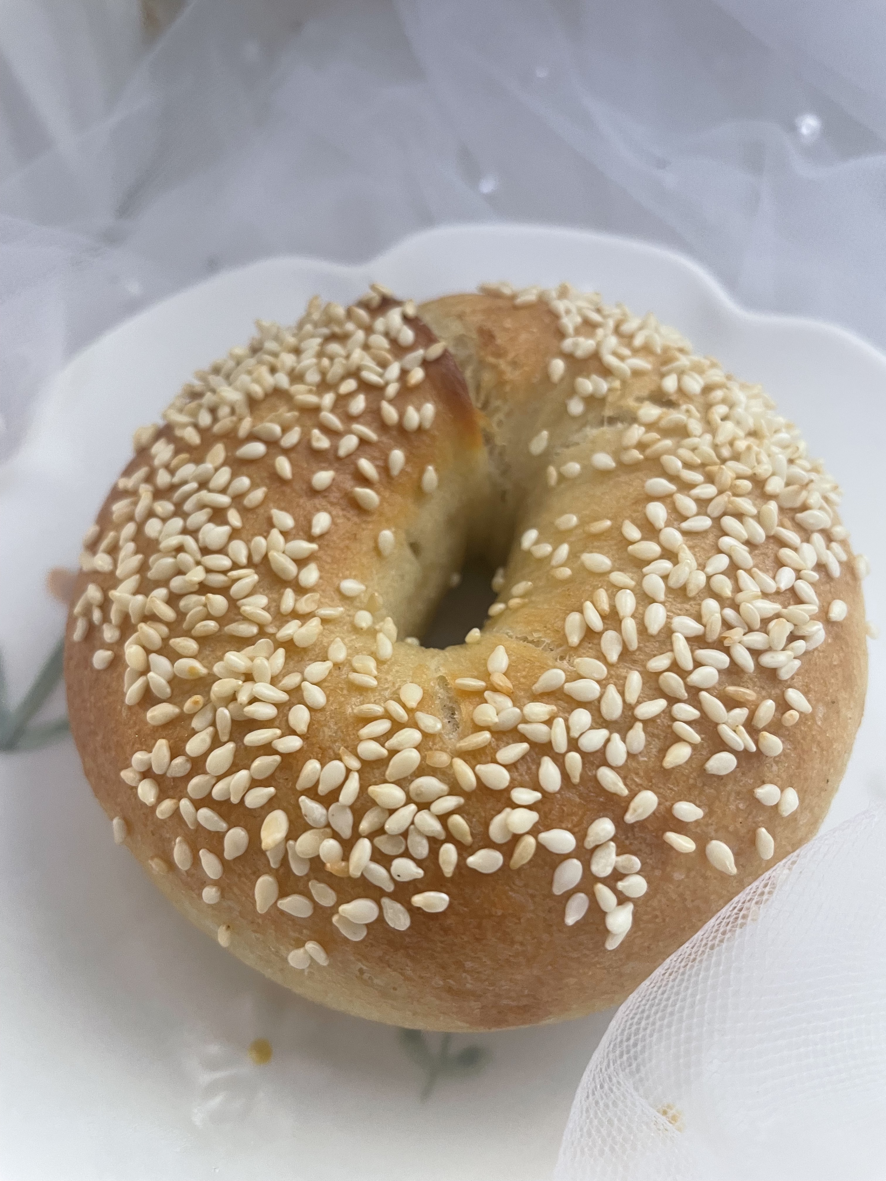 純素芝麻大貝果 (100g)