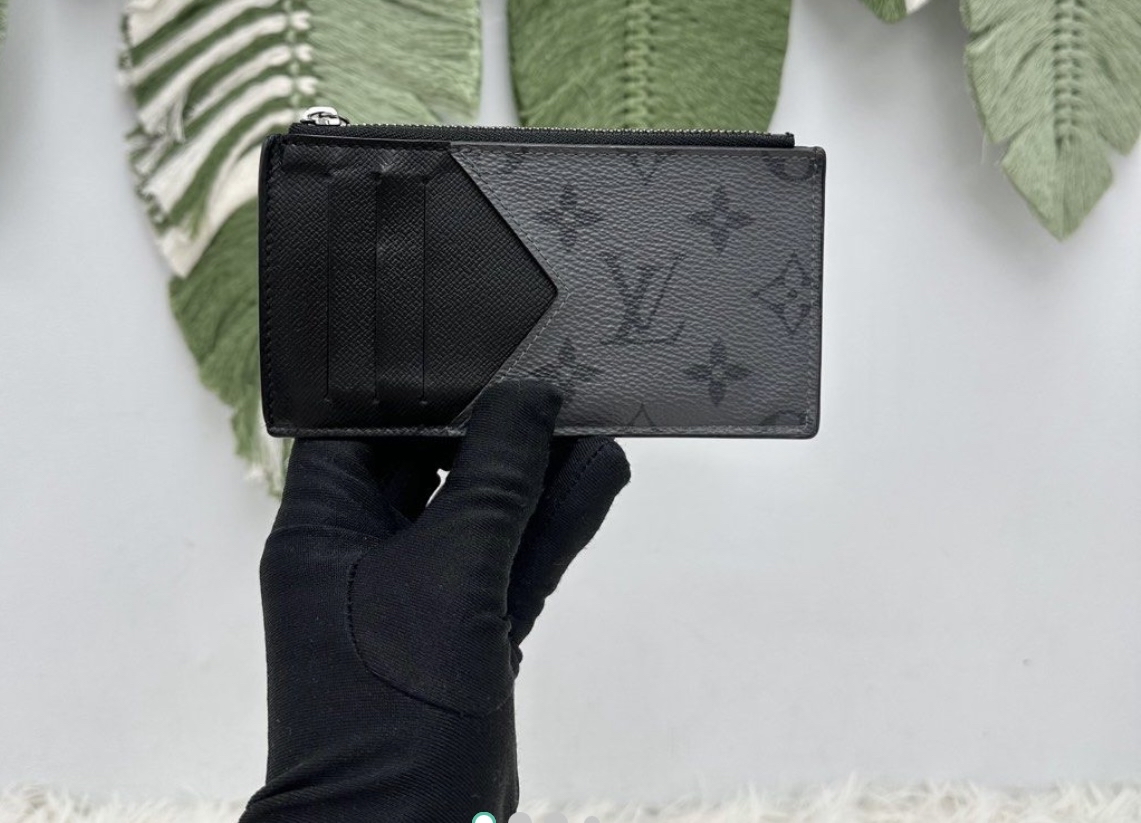  LV 灰色老花卡holder