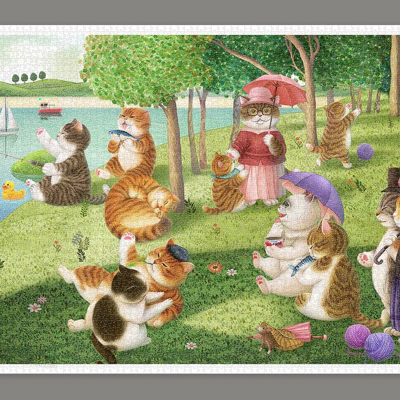 📦訂購 台灣代購 特裝限定 Nyangsongi 貓咪島的星期天下午 4000片 拼圖