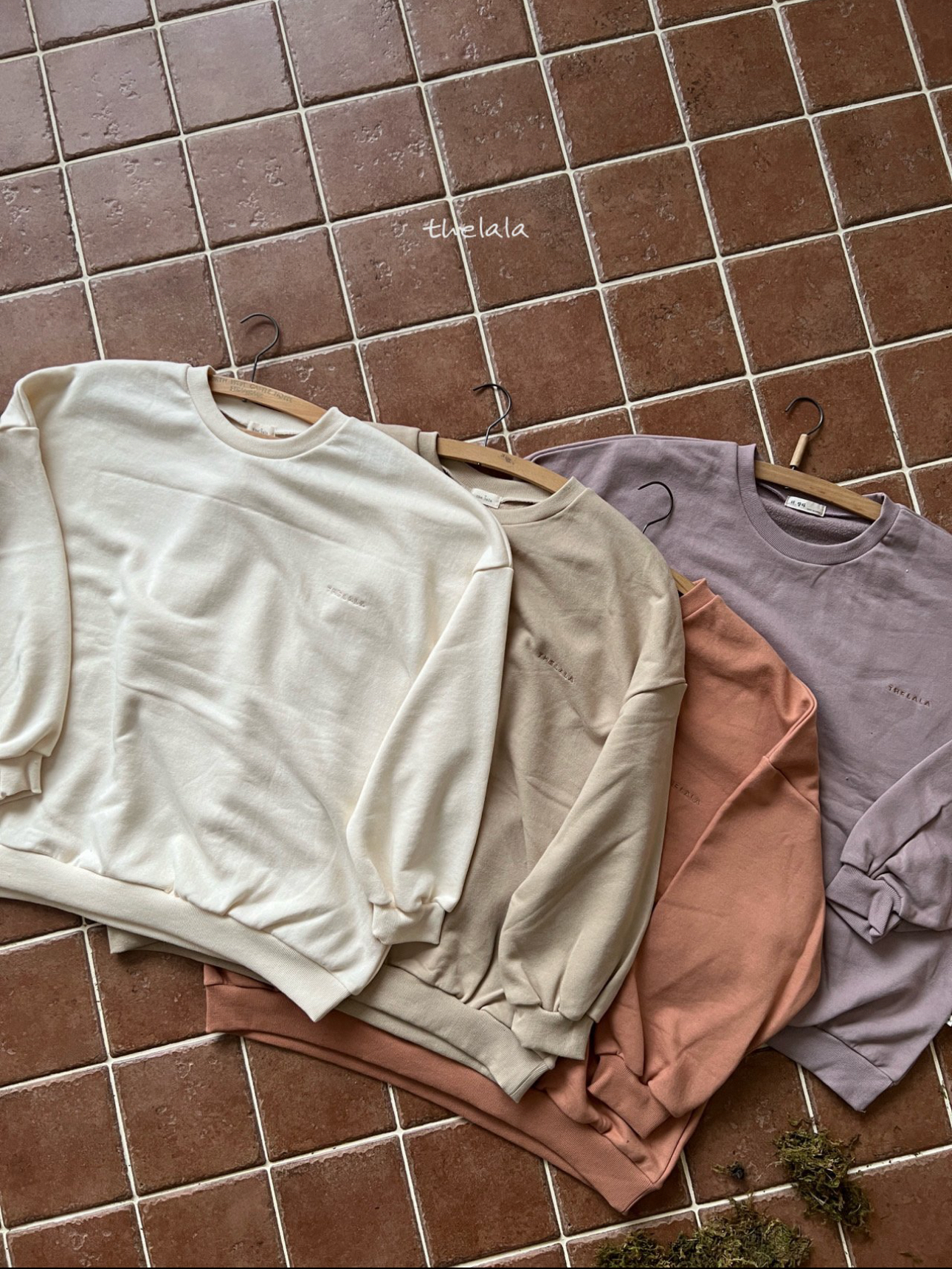 🌸預訂 韓國直送🌸🇰🇷THELALA六色親子款標誌刺繡衛衣