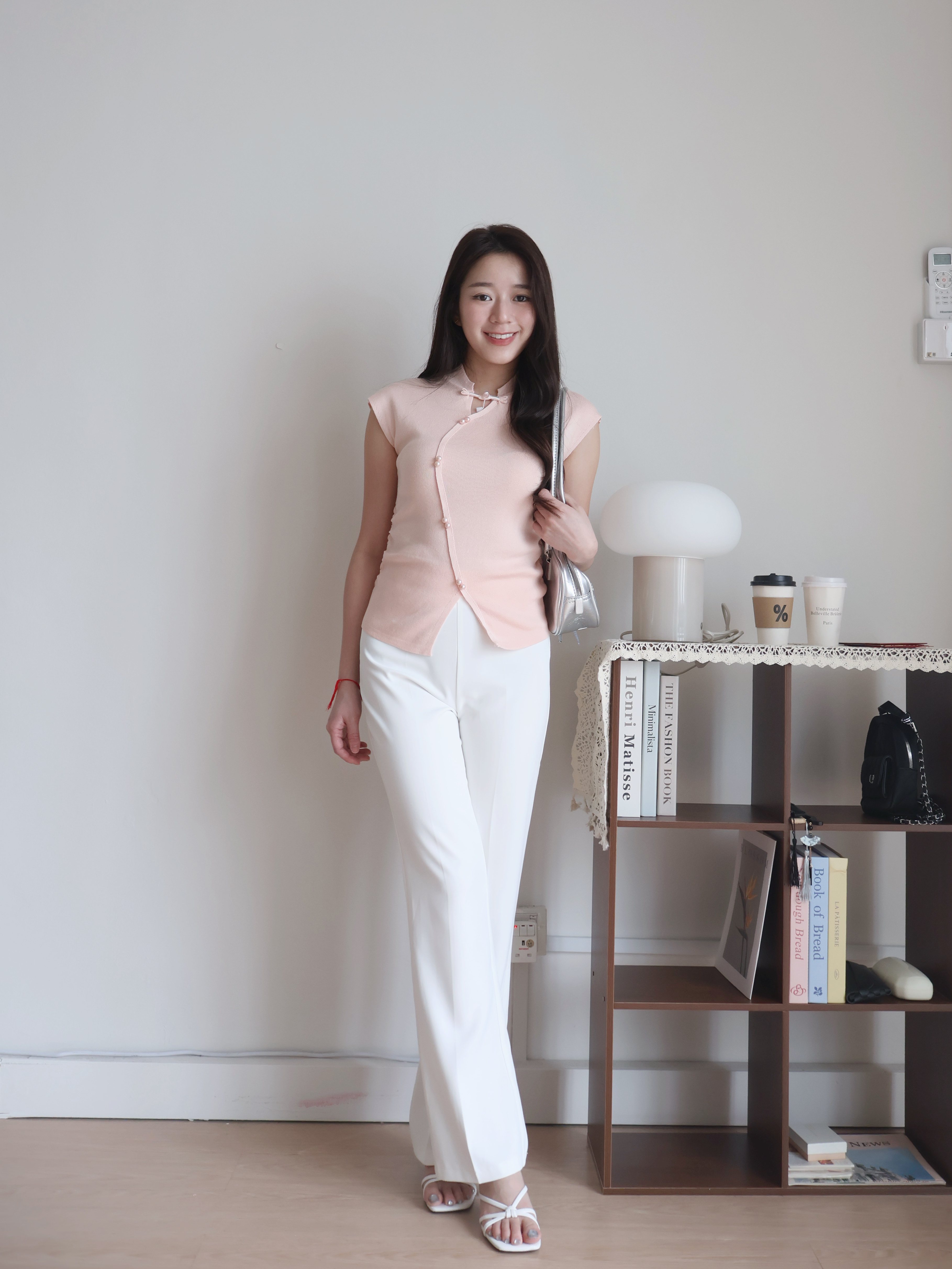 (DEFECT) SL32 Flared Pants | White