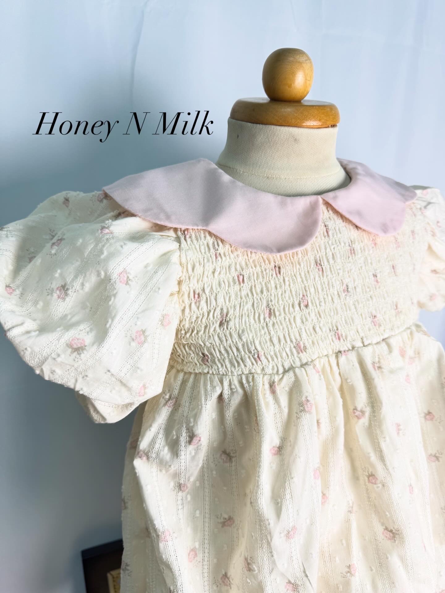 Vintage Pink Floral Lace Set 