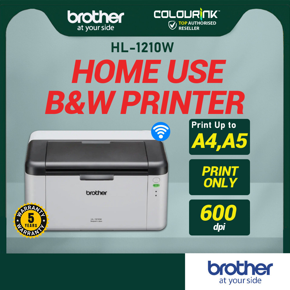 Brother HL-1210W A4 Print Only WiFi B&W Monochrome Laser Printer Mobile Printing LPB-6030w HP M107w 6030