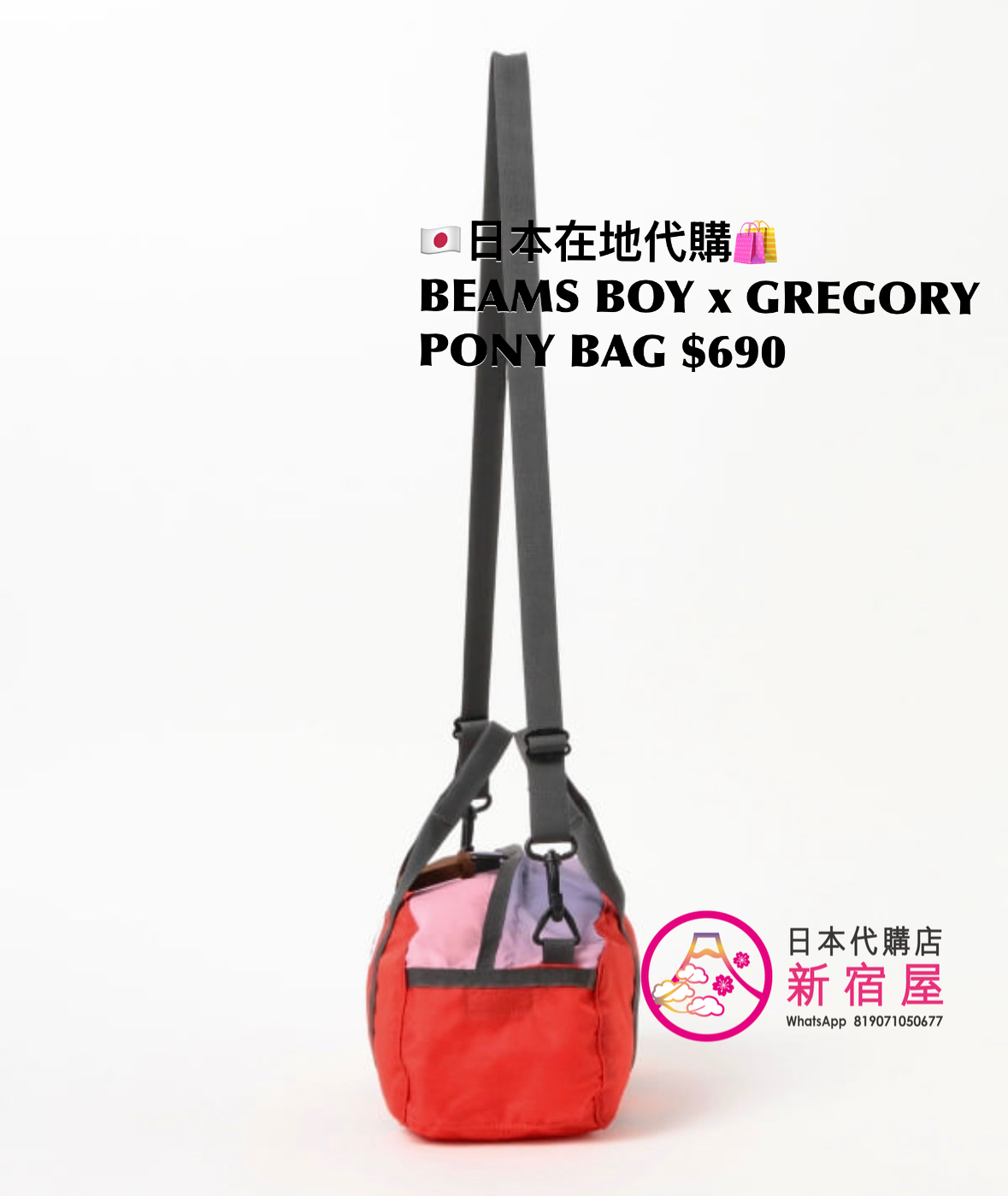 BEAMS BOY x GREGORY PONY BAG