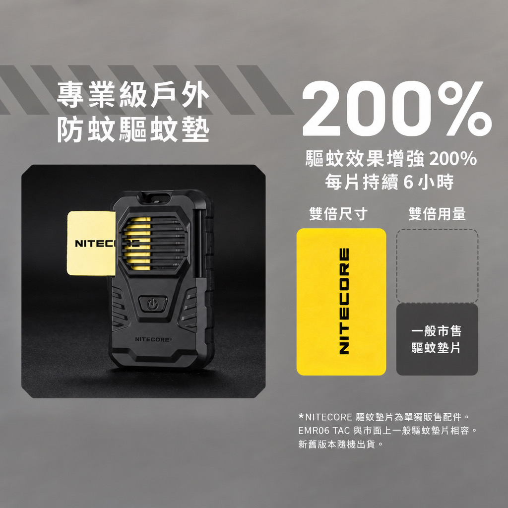 Nitecore EMR06 TAC 戶外隨身驅蚊器