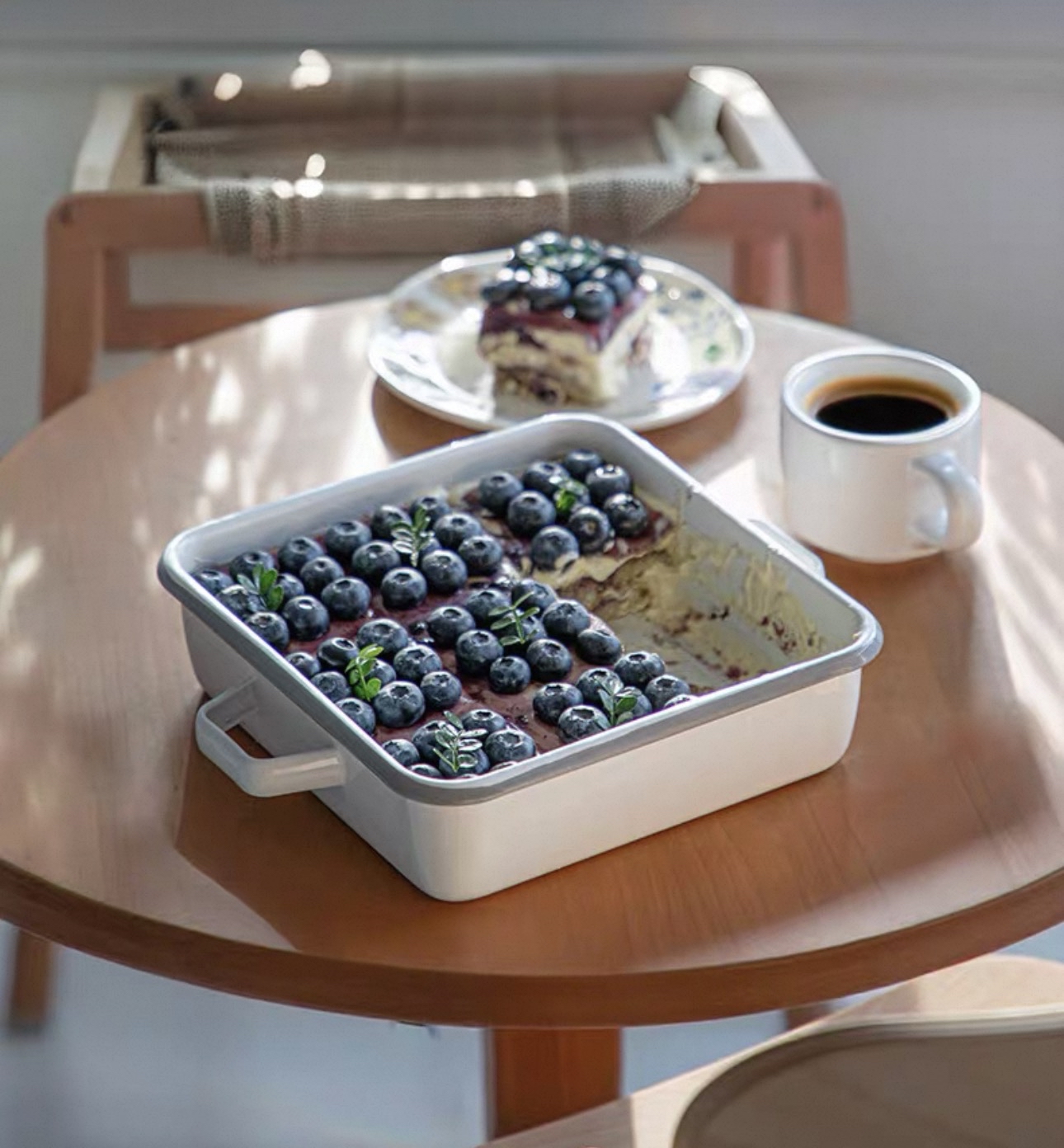 日本霜山搪瓷帶蓋烤焗盤