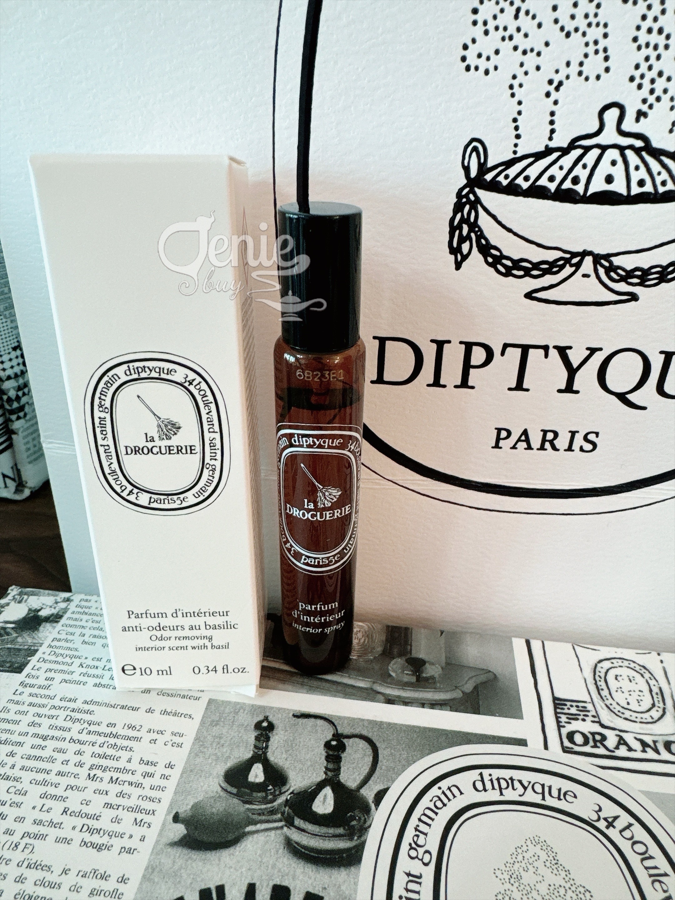 (現貨) DIPTYQUE La Droguerie 家居護理系列 羅勒除味噴霧 Odor Removing Room Spray With Basil 10ml