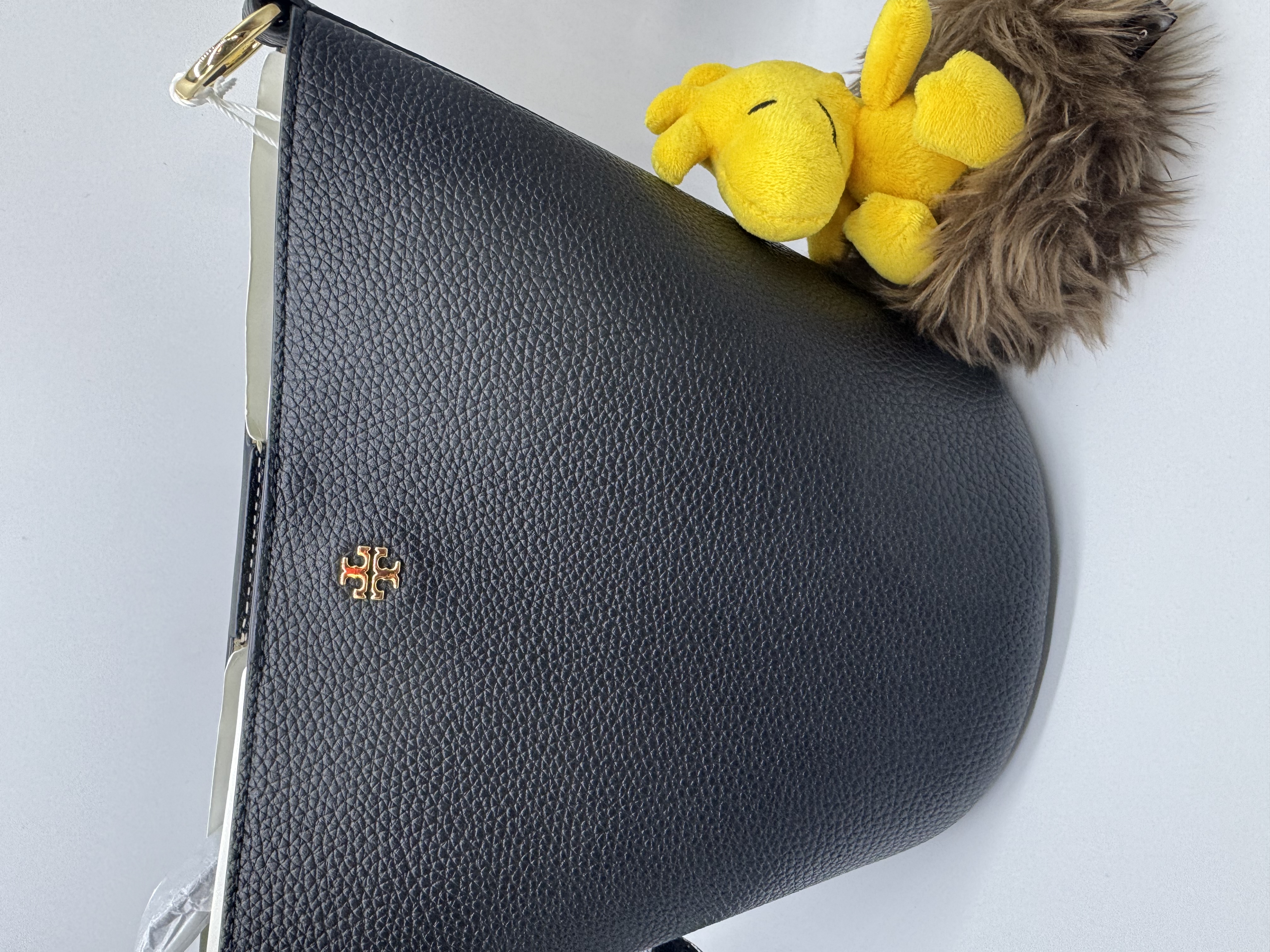 🇺🇸✈️🇨🇦Tory Burch outlet 黑色荔枝皮單帶兩用水桶🪣袋現貨😎😎