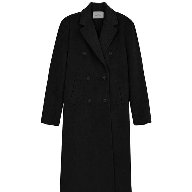 Rose Frantz ♥ Double Button Maxi Long Coat /追跡付 Rose Frantz Double Button Maxi Long Coat [Black] | KAZUE