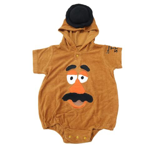 🇯🇵預訂 日本直送🇯🇵薯蛋頭造型刺繡貼花連帽短袖包屁衣