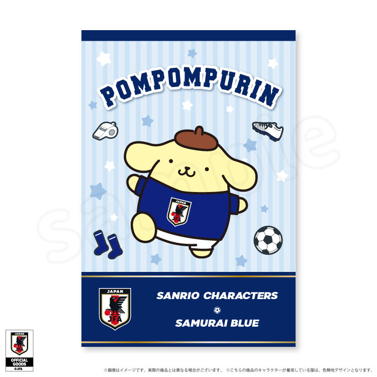 日本預訂📍日本Sanrio x 日本國家足球隊造型系列 - 單張名信片 2026年8月下旬出貨